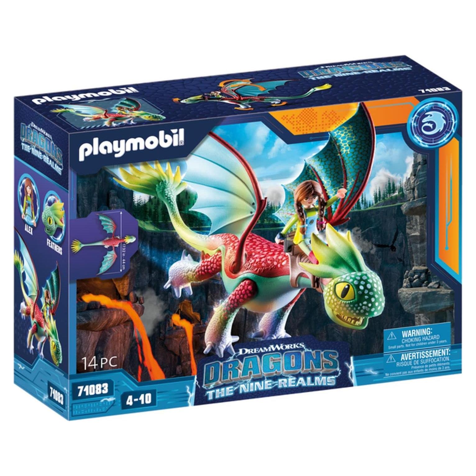 PLAYMOBIL Dragones Nueve Reinos Alex y Plumas 38x12x28cm