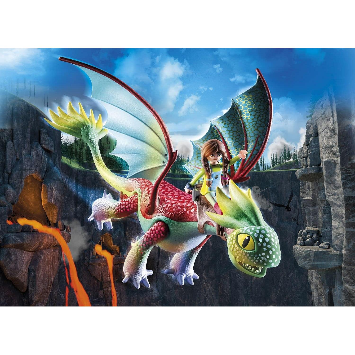 PLAYMOBIL Dragones Nueve Reinos Alex y Plumas 38x12x28cm