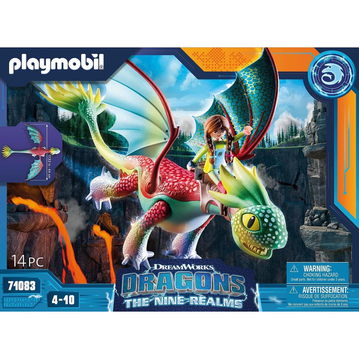 PLAYMOBIL Dragones Nueve Reinos Alex y Plumas 38x12x28cm