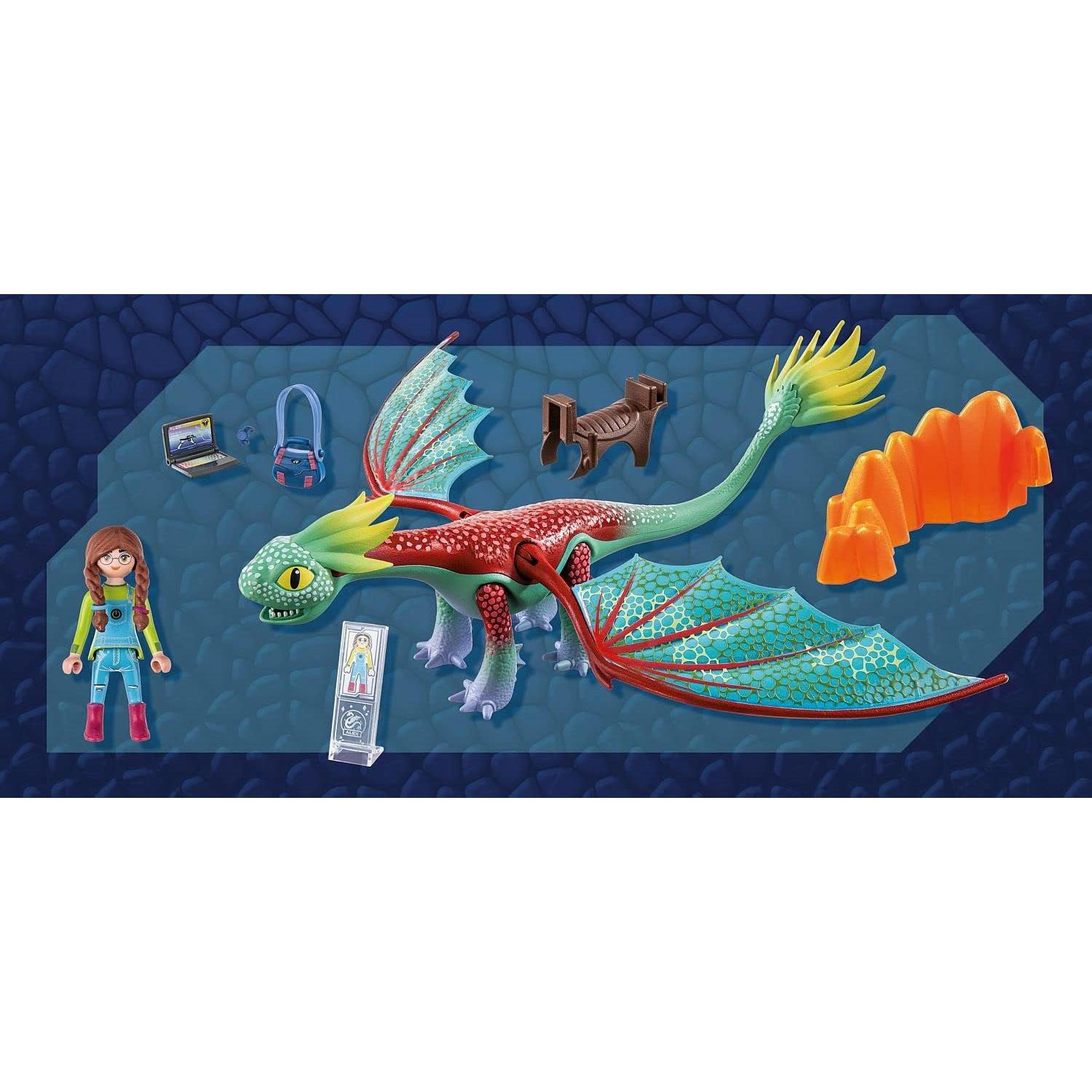 PLAYMOBIL Dragones Nueve Reinos Alex y Plumas 38x12x28cm