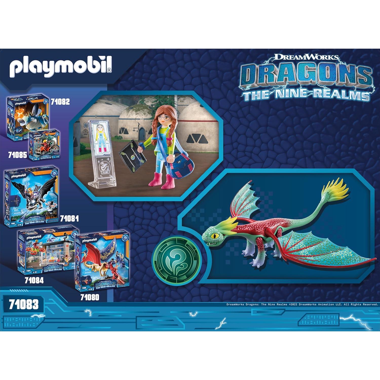 PLAYMOBIL Dragones Nueve Reinos Alex y Plumas 38x12x28cm