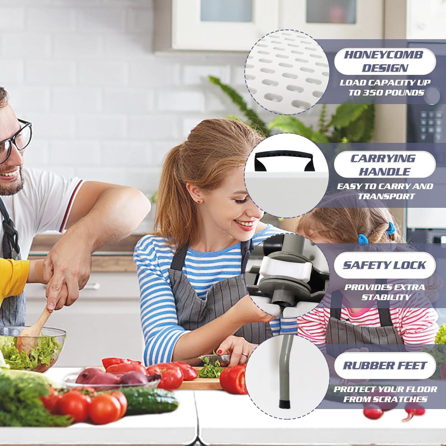 Mesa Plegable Camp Field 1.2m Blanca para Picnic y Camping