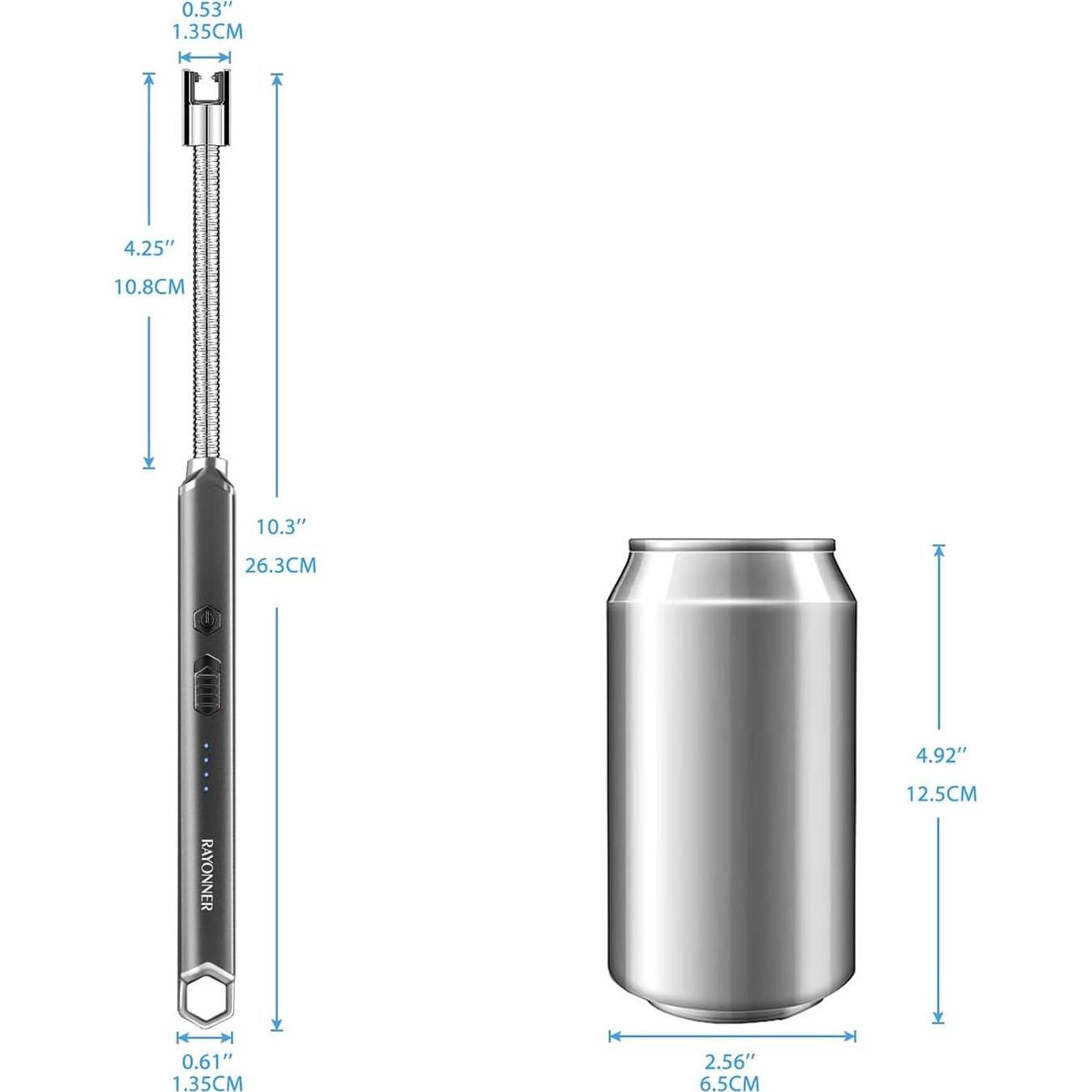 Encendedor Eléctrico RAYONNER USB Recargable Cuello Flexible