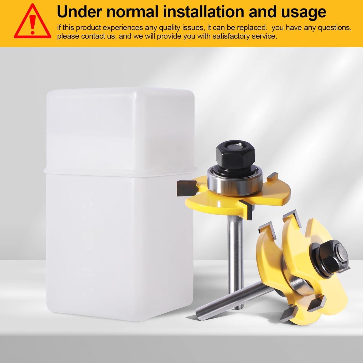 Juego de Brocas de Router 2 Piezas Eje 6,35 mm Carpintería