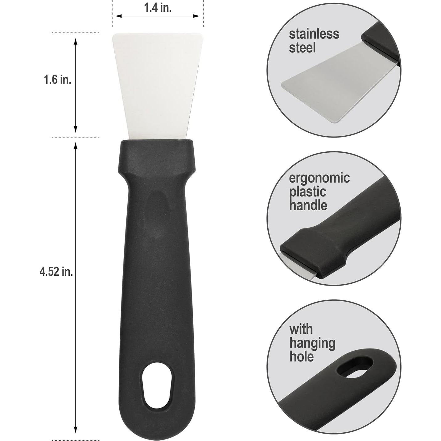 Juego de 5 Cepillos de Alambre y Raspadores Genérico - Acero Inoxidable y Nylon