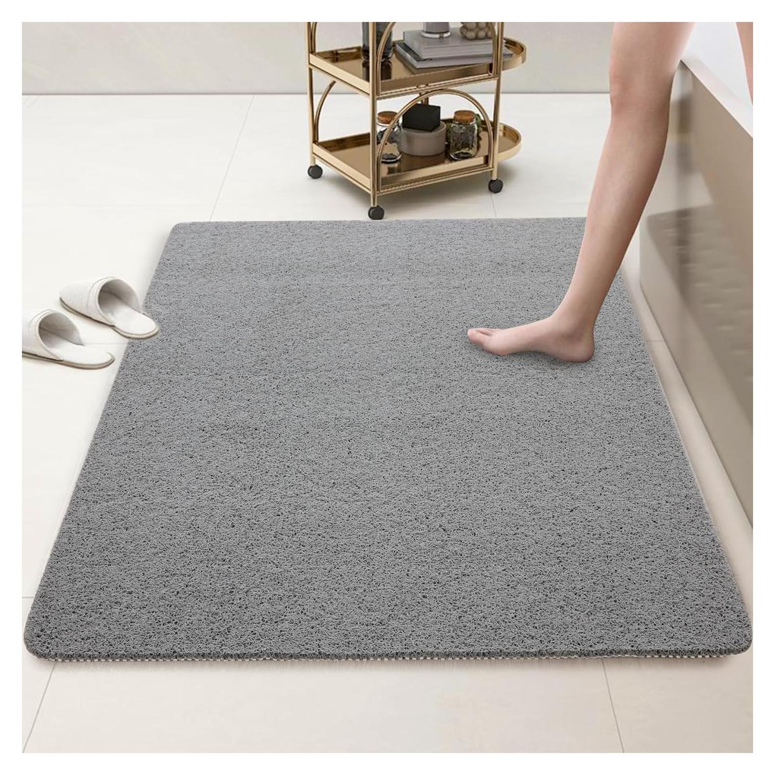 Tapete de Ducha Antideslizante HOMBYS 119x81 cm Gris
