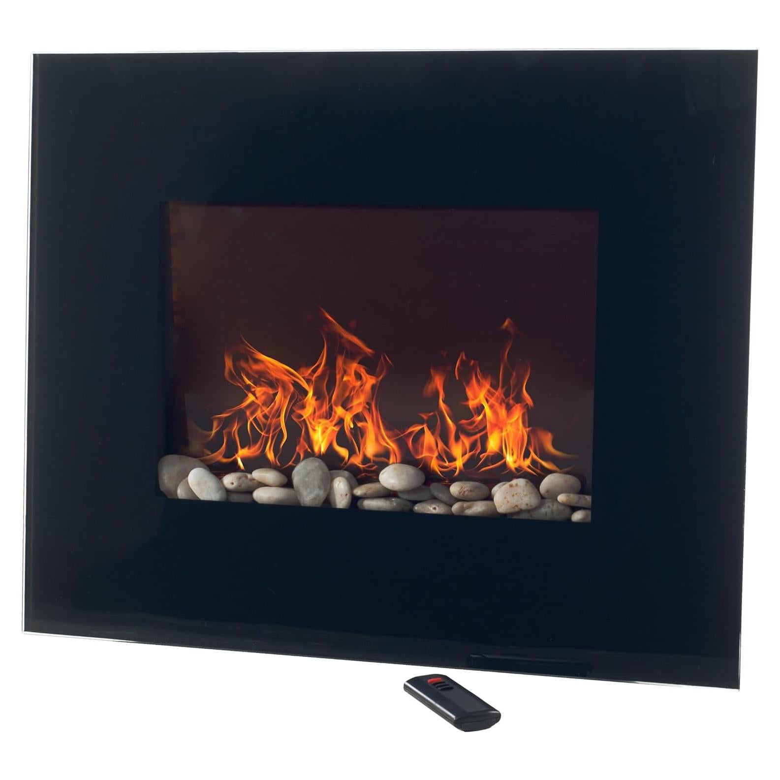 Chimenea Eléctrica Montada en Pared 66 cm Northwest - Control Remoto