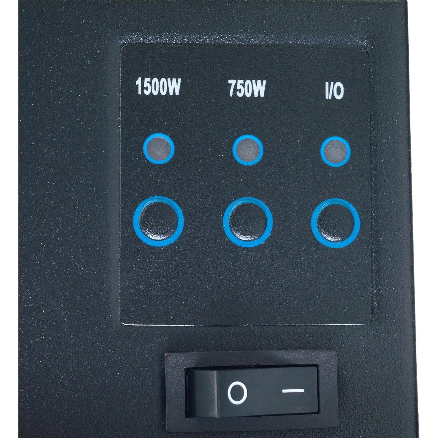 Chimenea Eléctrica Montada en Pared 66 cm Northwest - Control Remoto