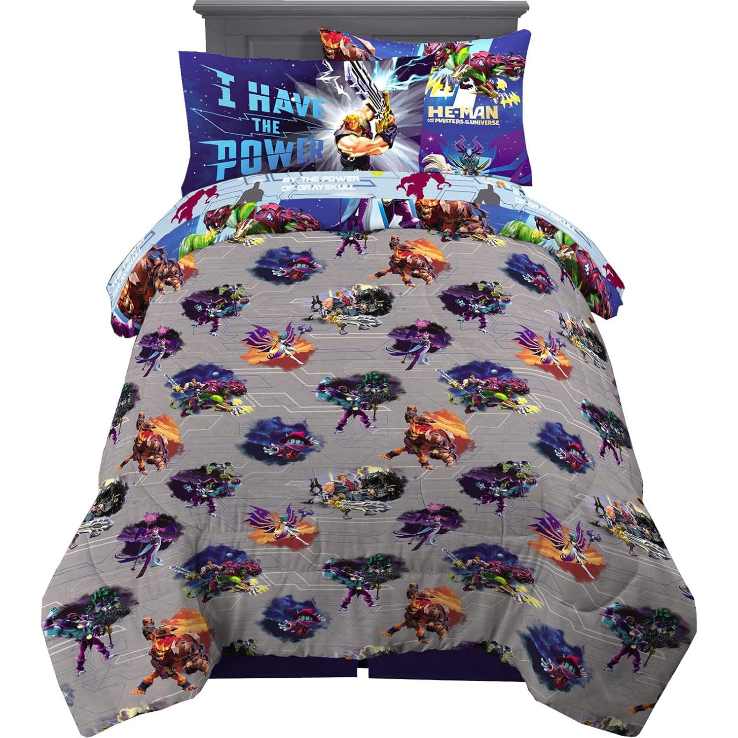 Conjunto Ropa de Cama Franco 5 Piezas Twin He-Man