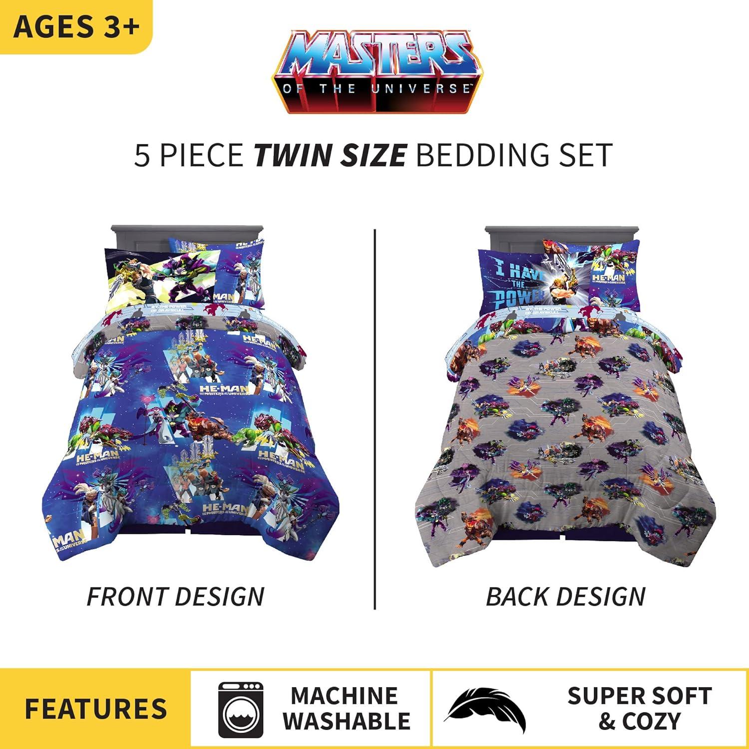 Conjunto Ropa de Cama Franco 5 Piezas Twin He-Man