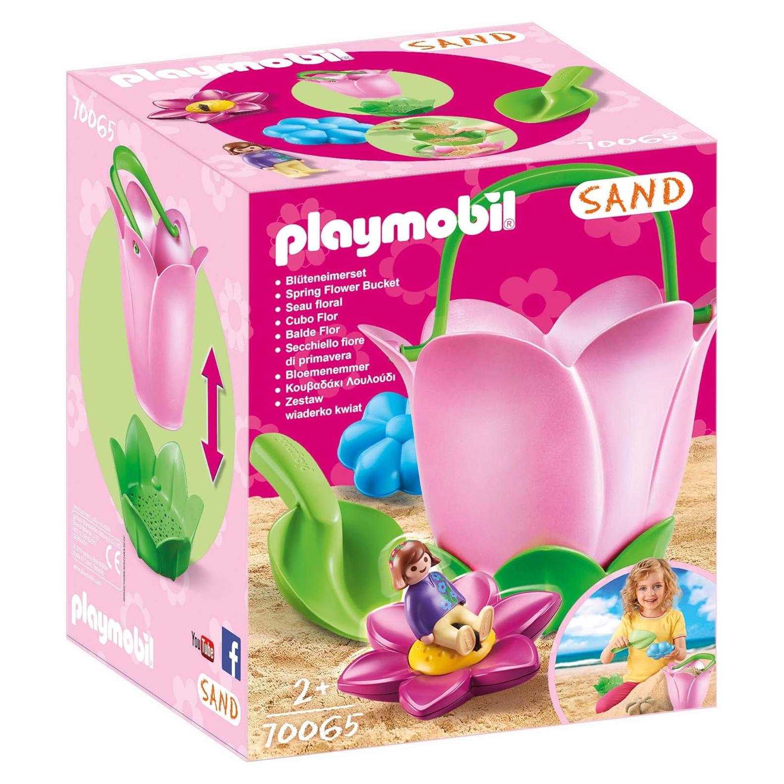 Juguete de Playa Playmobil Cubo Flores Primavera 6 Piezas