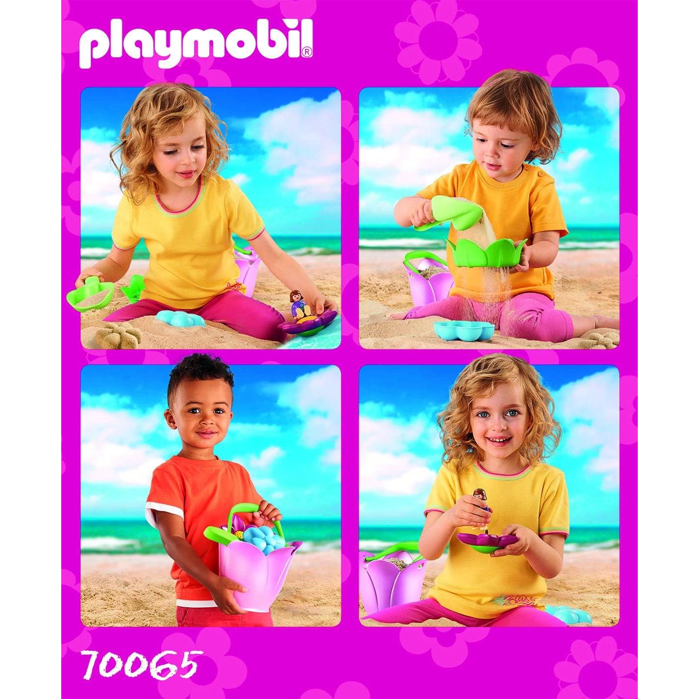Juguete de Playa Playmobil Cubo Flores Primavera 6 Piezas