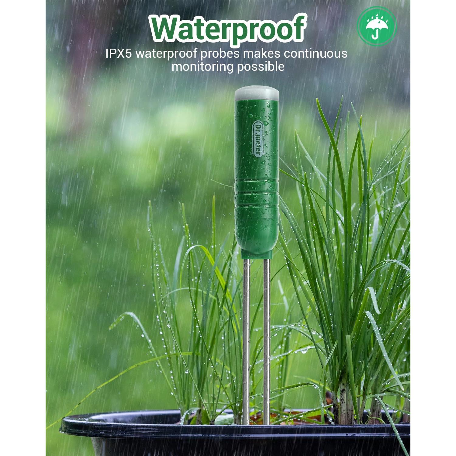 Medidor de Humedad del Suelo 4-en-1 Dr.meter HG01 LCD