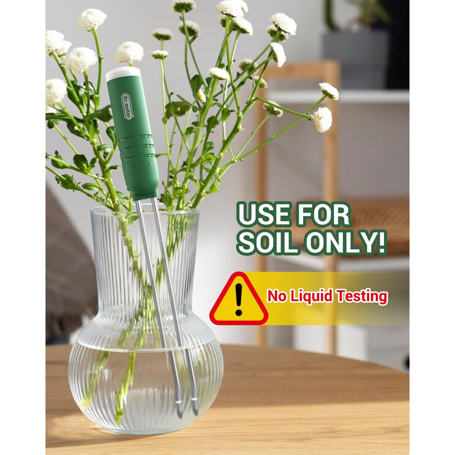 Medidor de Humedad del Suelo 4-en-1 Dr.meter HG01 LCD