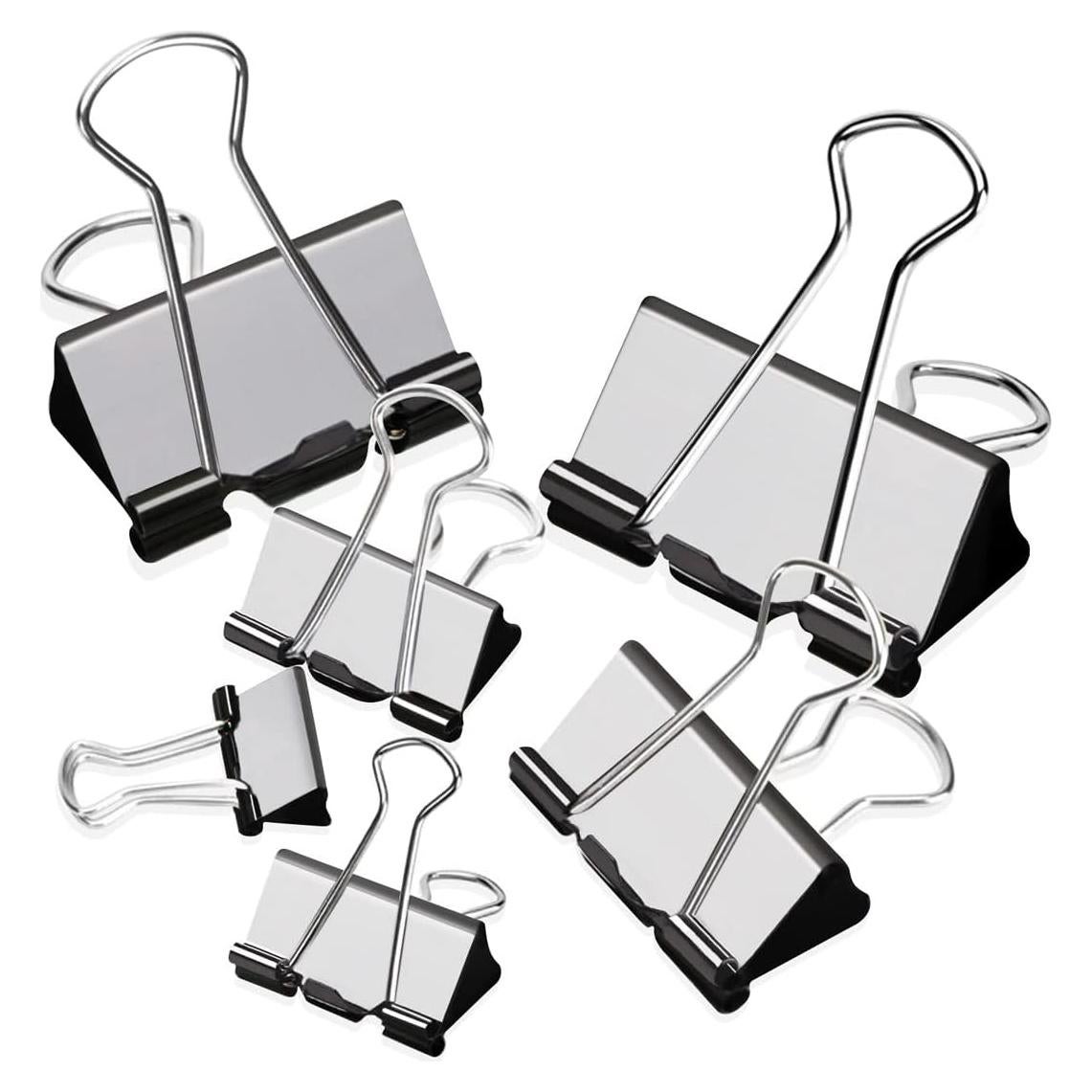 Clips de Carpeta Negros Mearun Solar - 100 Unidades Variados