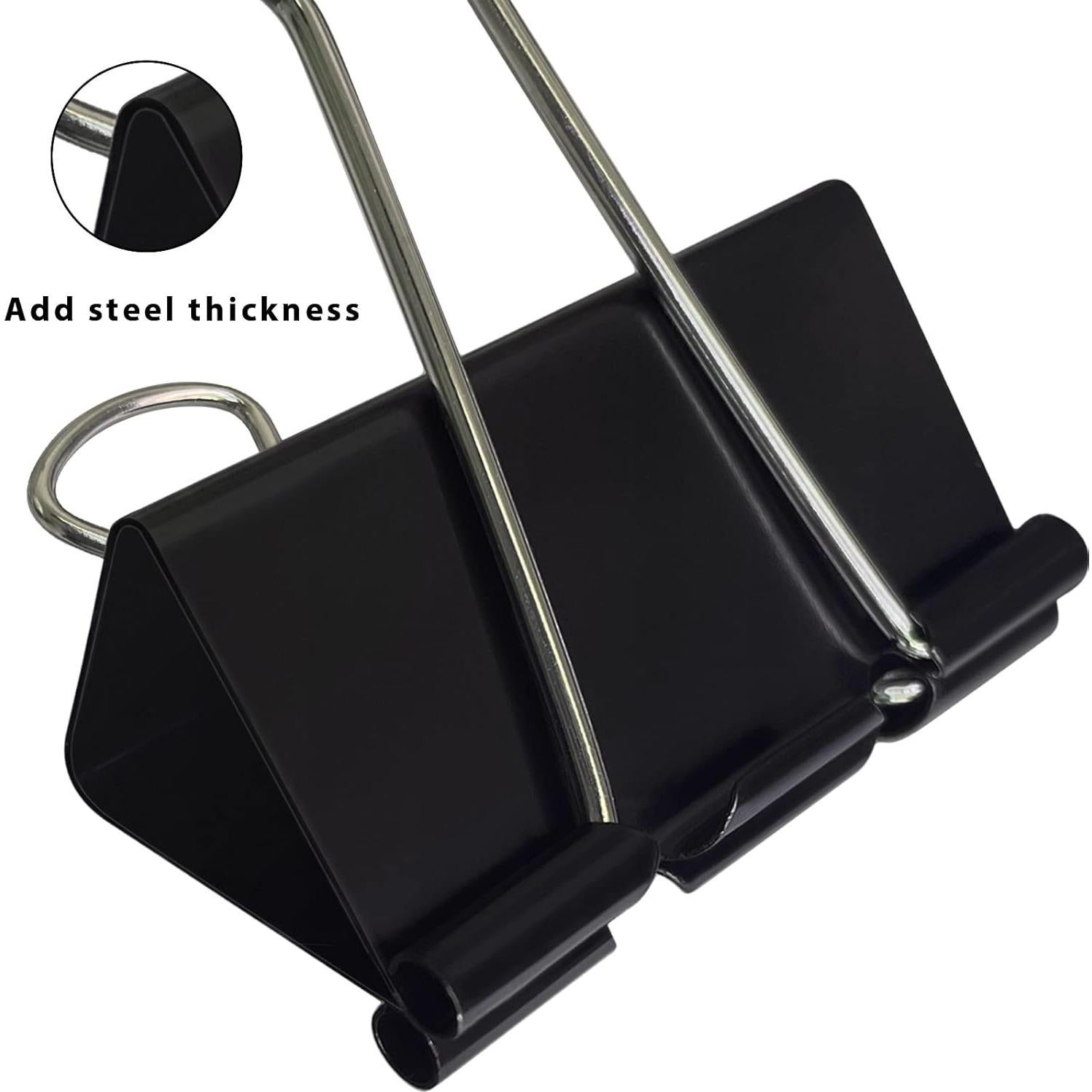 Clips de Carpeta Negros Mearun Solar - 100 Unidades Variados