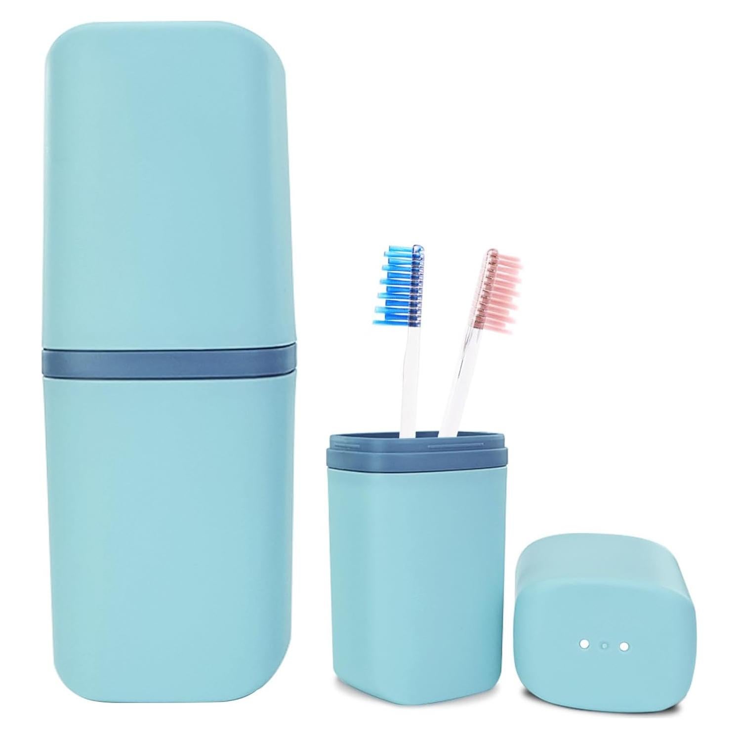 Estuche de Cepillo de Dientes SietDESEO Azul 20.3x7.9 cm