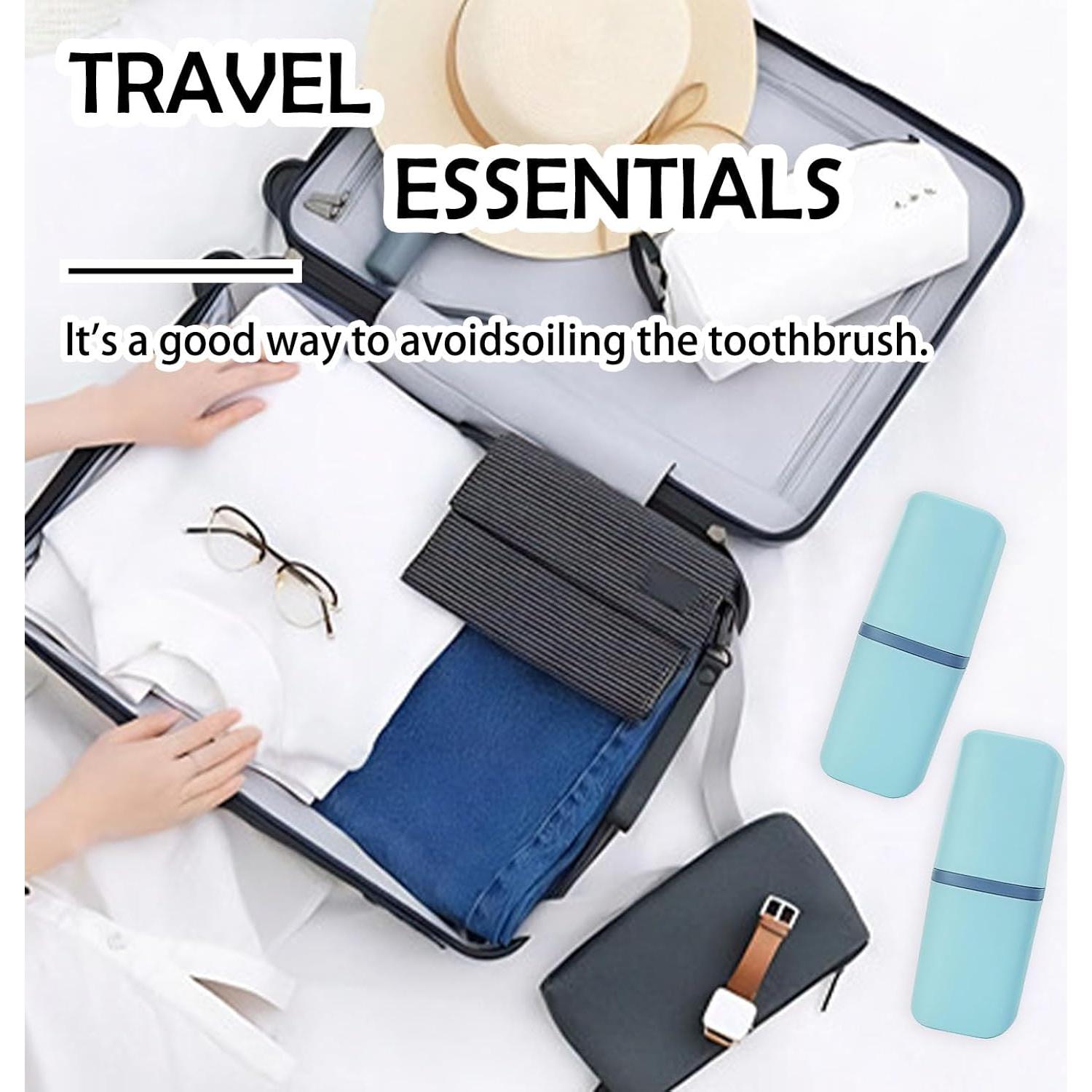 Estuche de Cepillo de Dientes SietDESEO Azul 20.3x7.9 cm