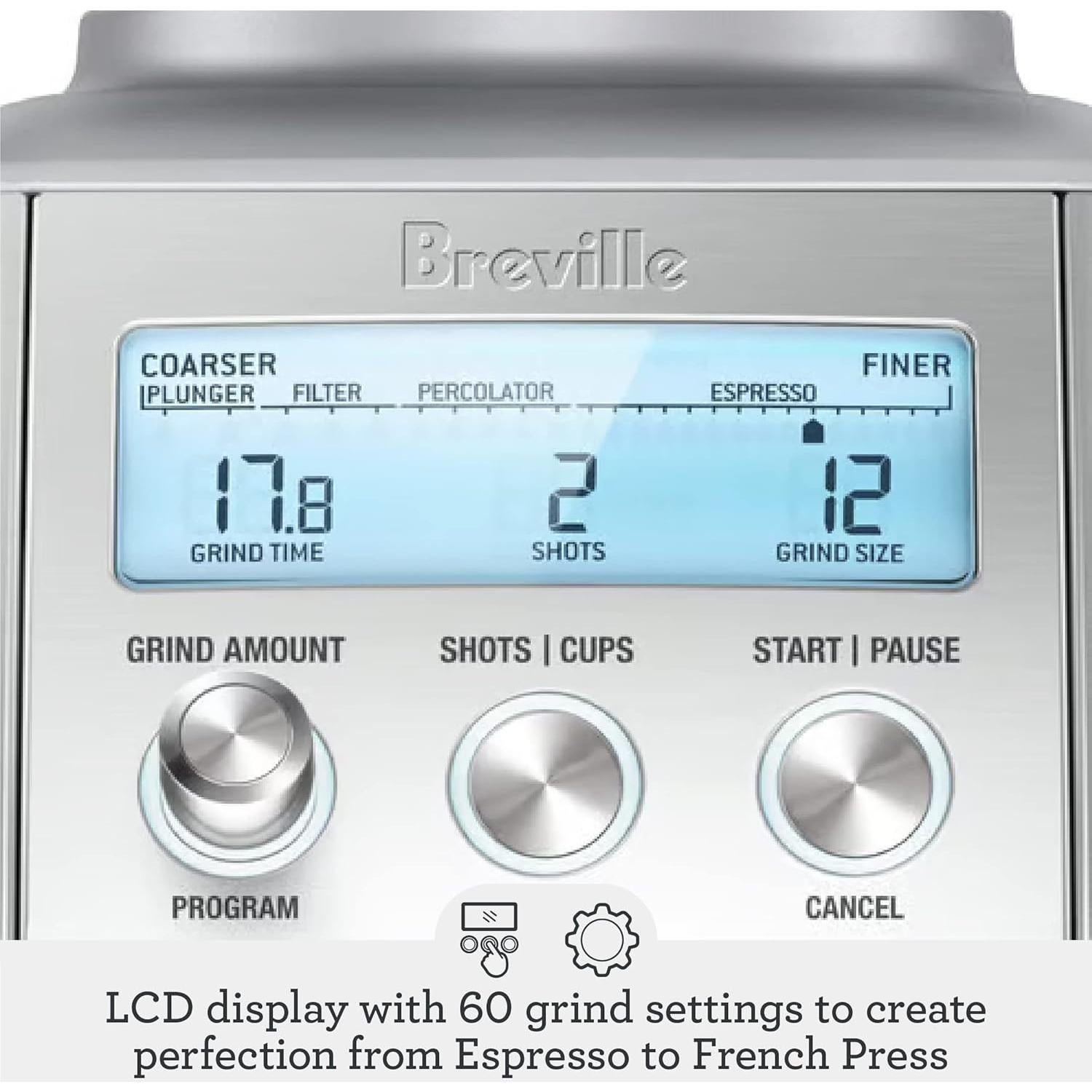 Molino de café Breville Smart Grinder Pro 60 Configuraciones