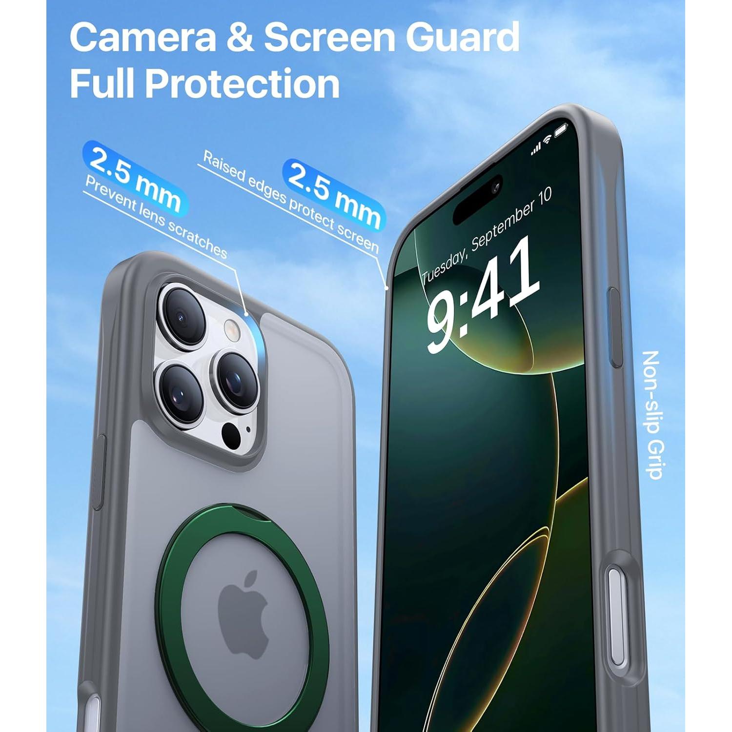 Funda Magnética Aoyushan para iPhone 16 Pro con Soporte 360°