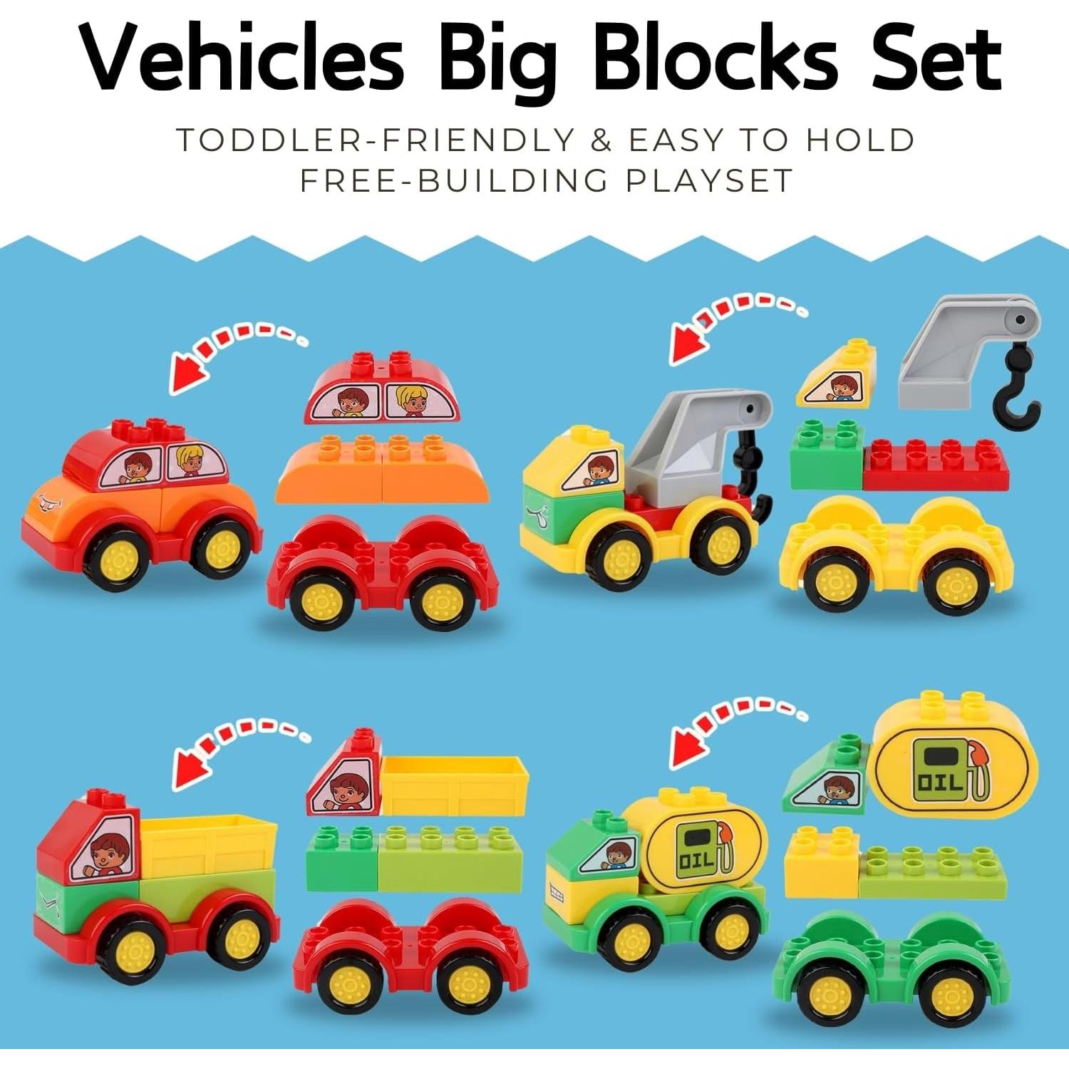 Conjunto de Bloques de Construcción Liberty Imports 70 Pcs