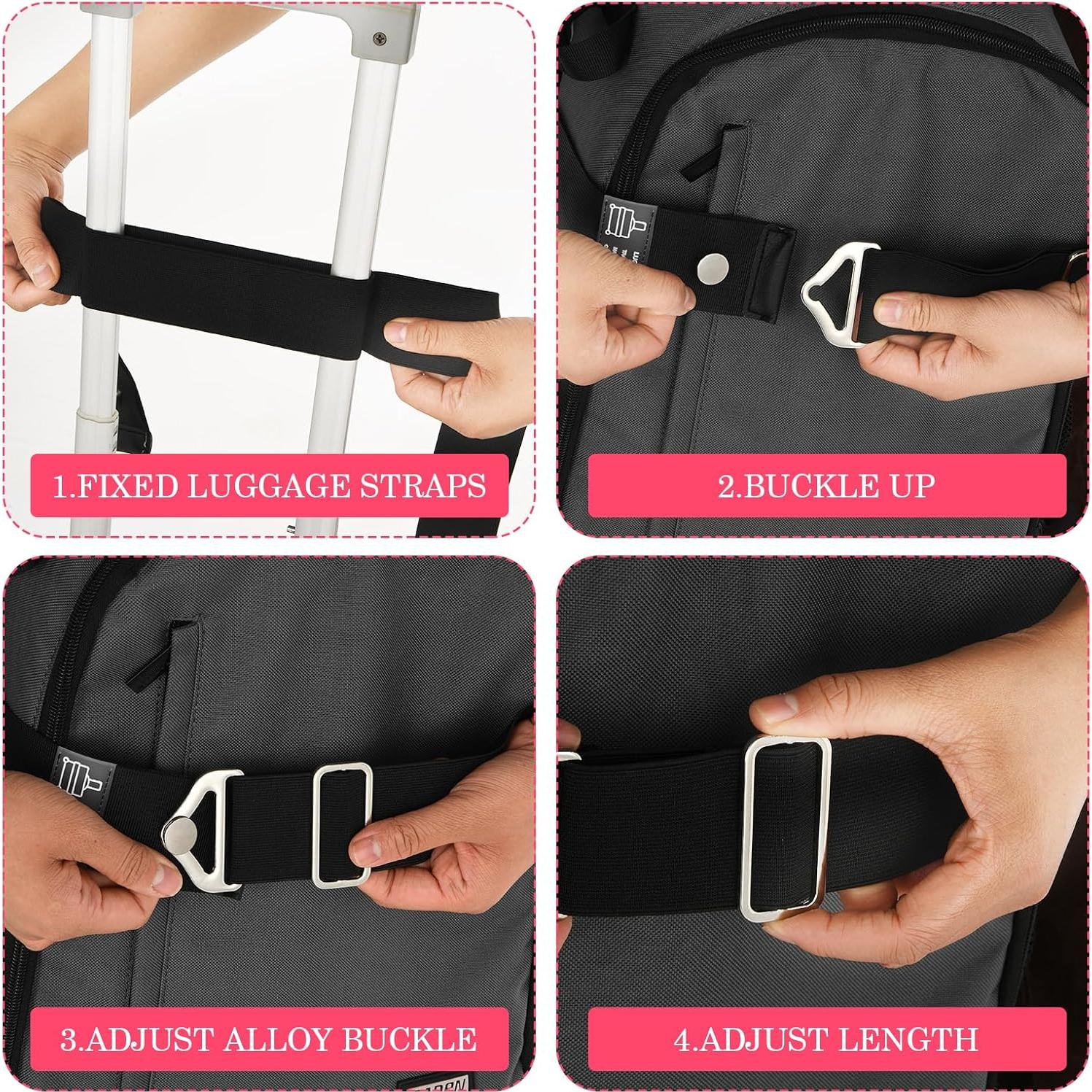 Cinturón de viaje 2 en 1 WY LIGHTING LEVEL Negro 70-160cm