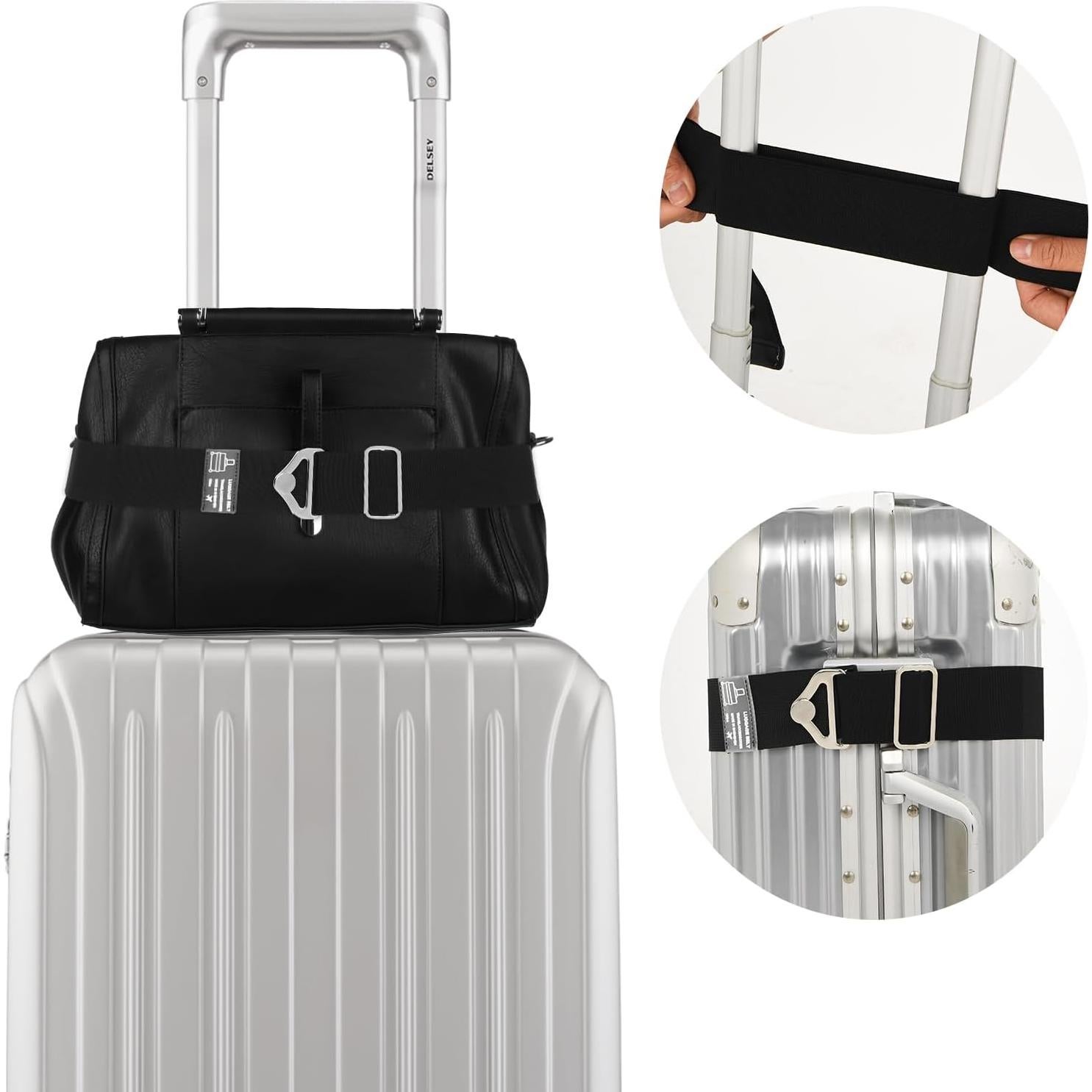 Cinturón de viaje 2 en 1 WY LIGHTING LEVEL Negro 70-160cm