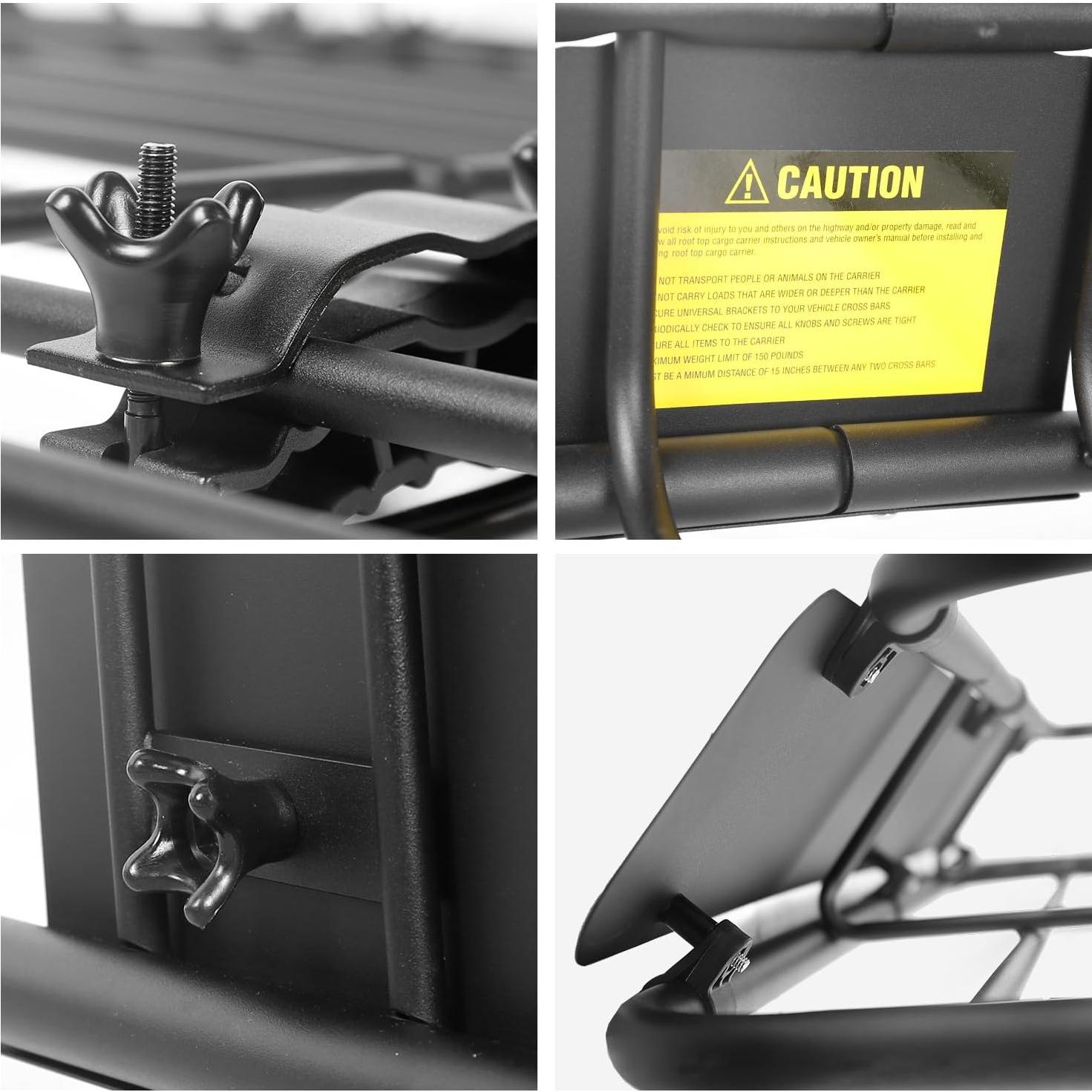 Cesta de Carga para Techo Leader Accessories 150LB 162.6x99.1cm