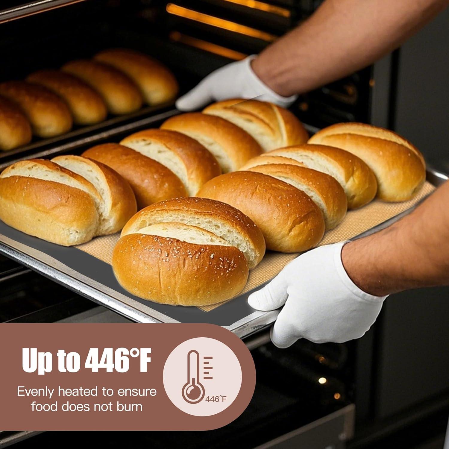 Paquete de 2 Tapetes de Hornear de Silicona XSSDPDC 42x29.5cm