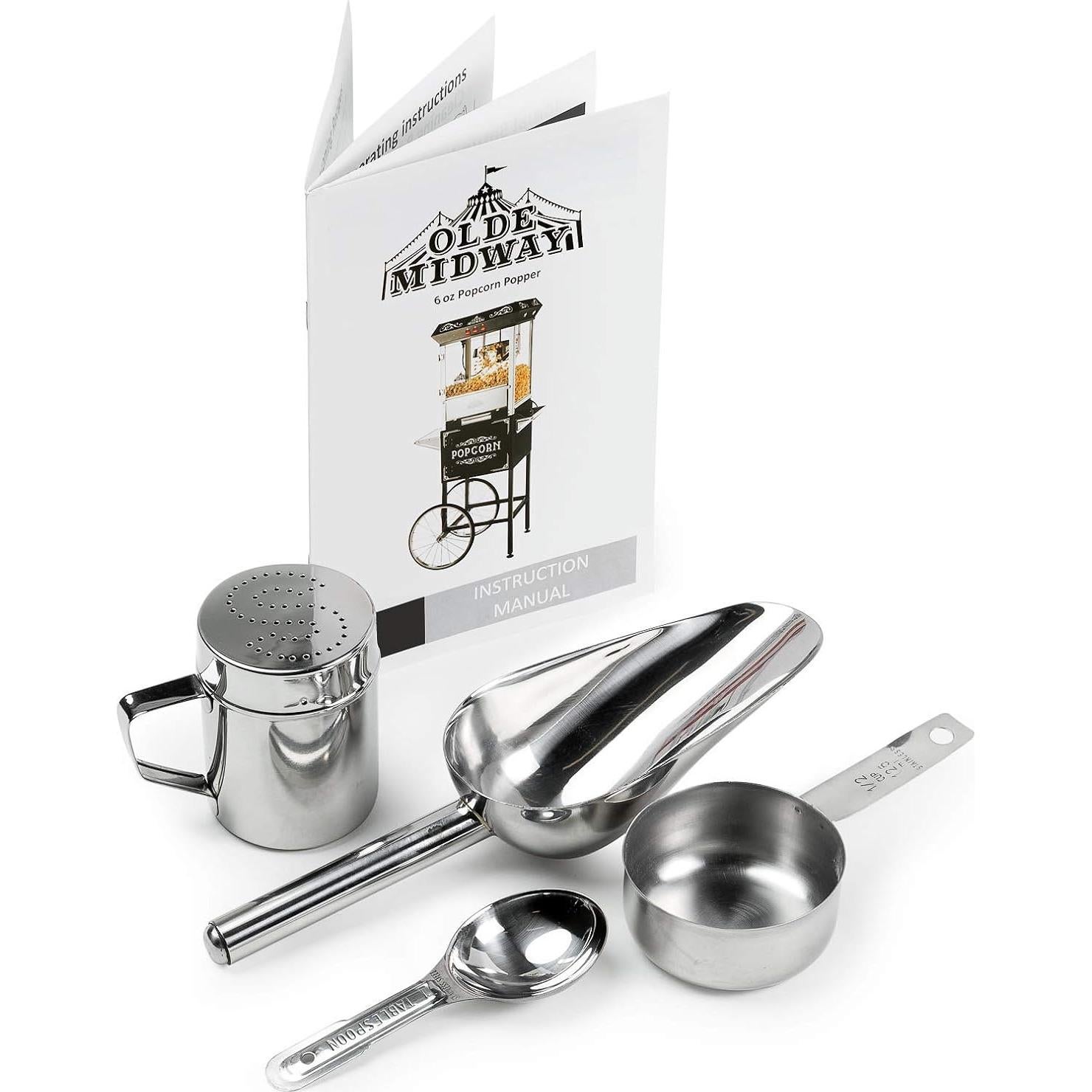 Máquina de Palomitas Olde Midway 6 Oz Negra - Estilo Retro