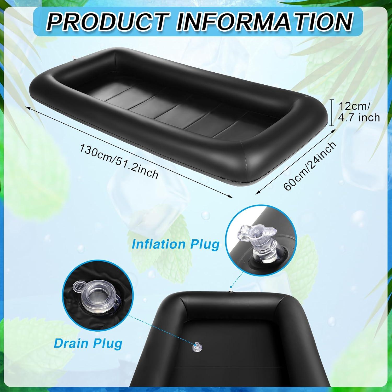 Barra de Servicio Inflable Leitee 132x61x13cm con Drenaje