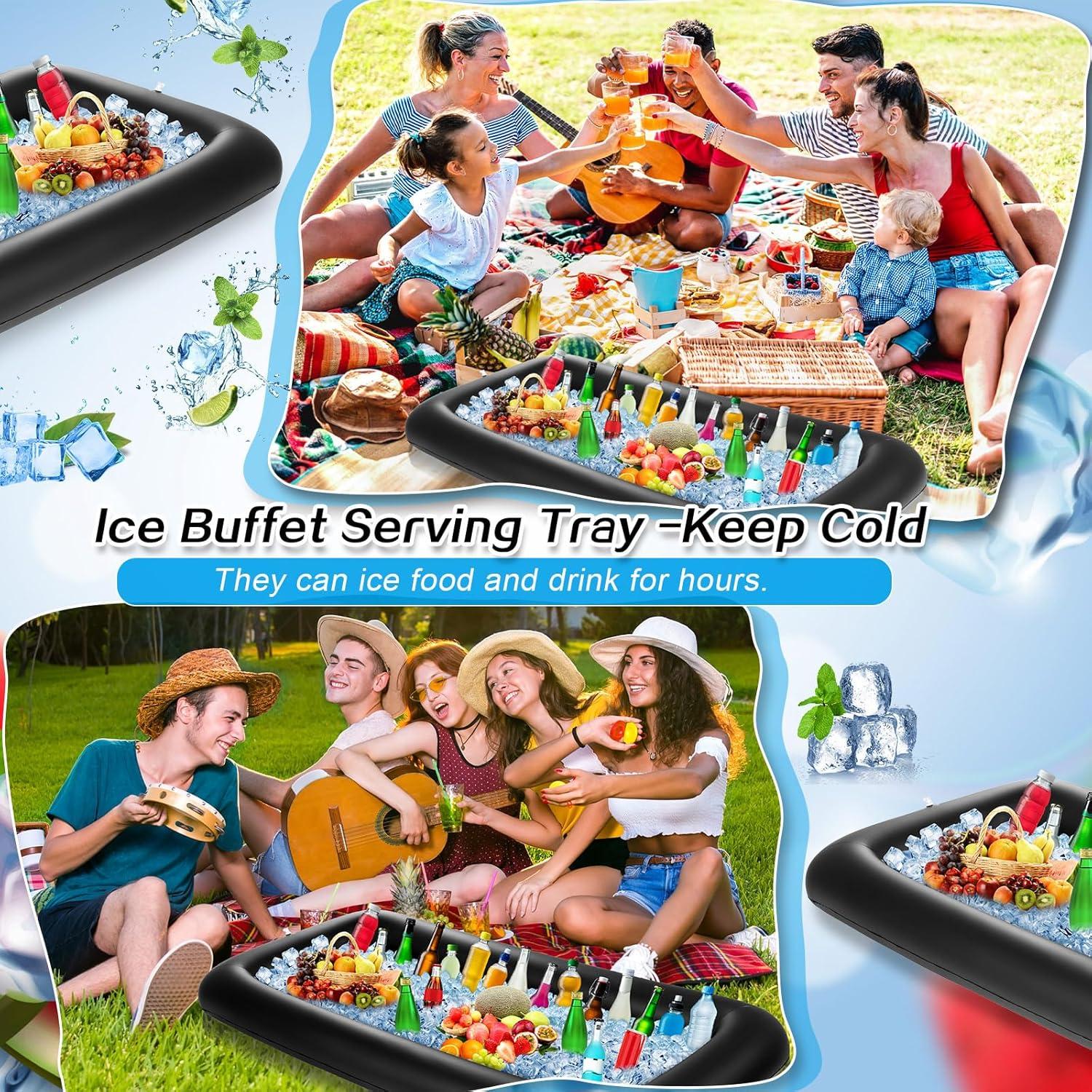 Barra de Servicio Inflable Leitee 132x61x13cm con Drenaje