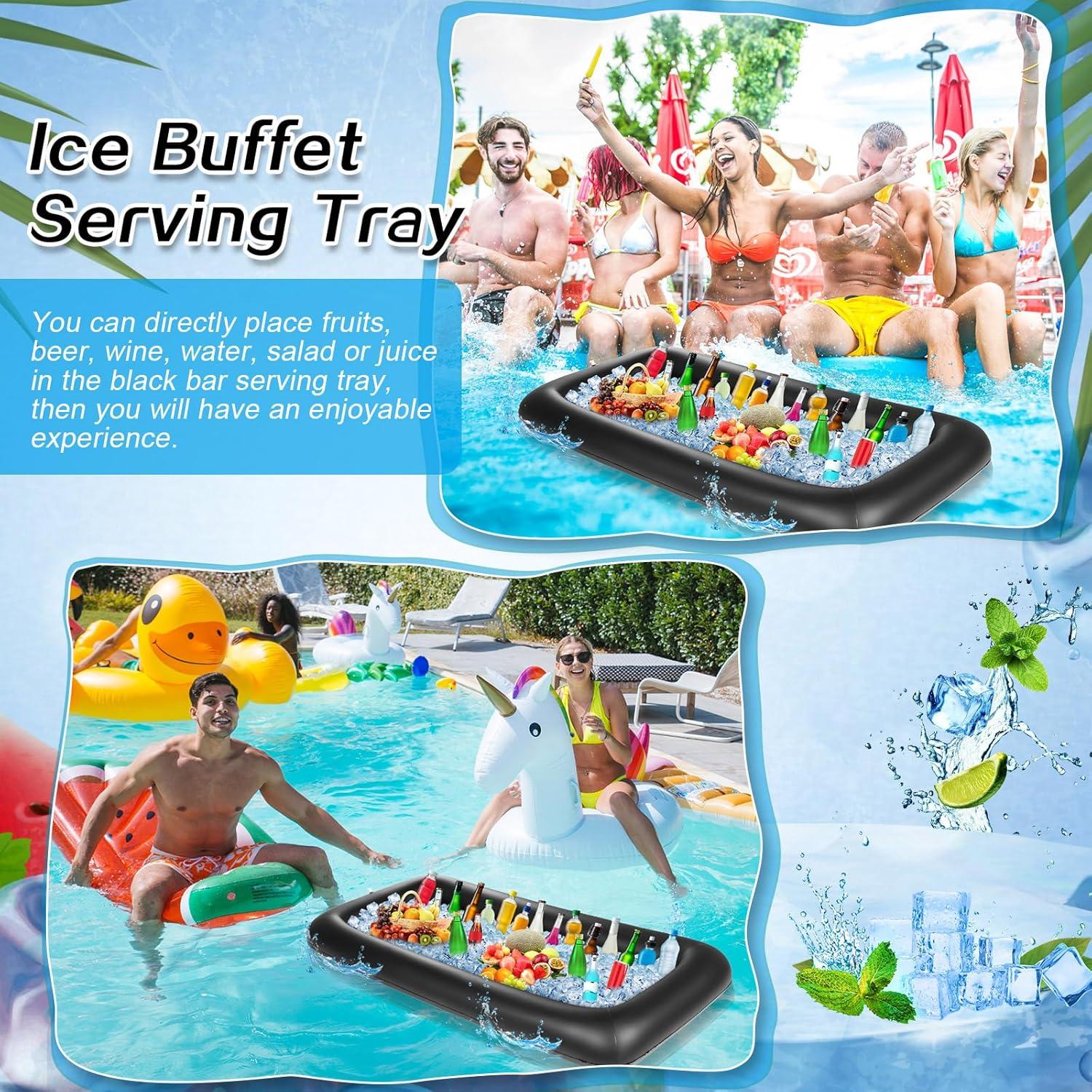 Barra de Servicio Inflable Leitee 132x61x13cm con Drenaje