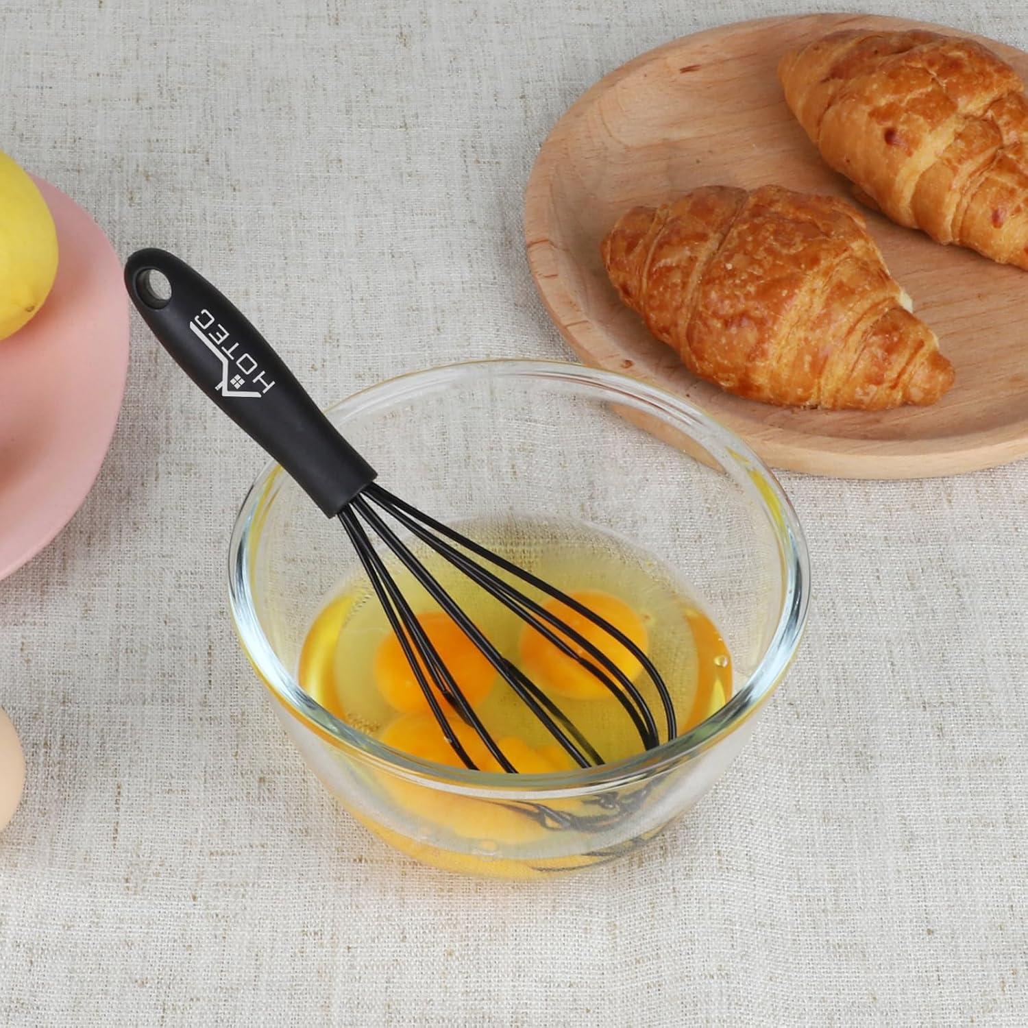 Juego de 4 Batidores de Silicona HOTEC - Antideslizantes y Resistentes