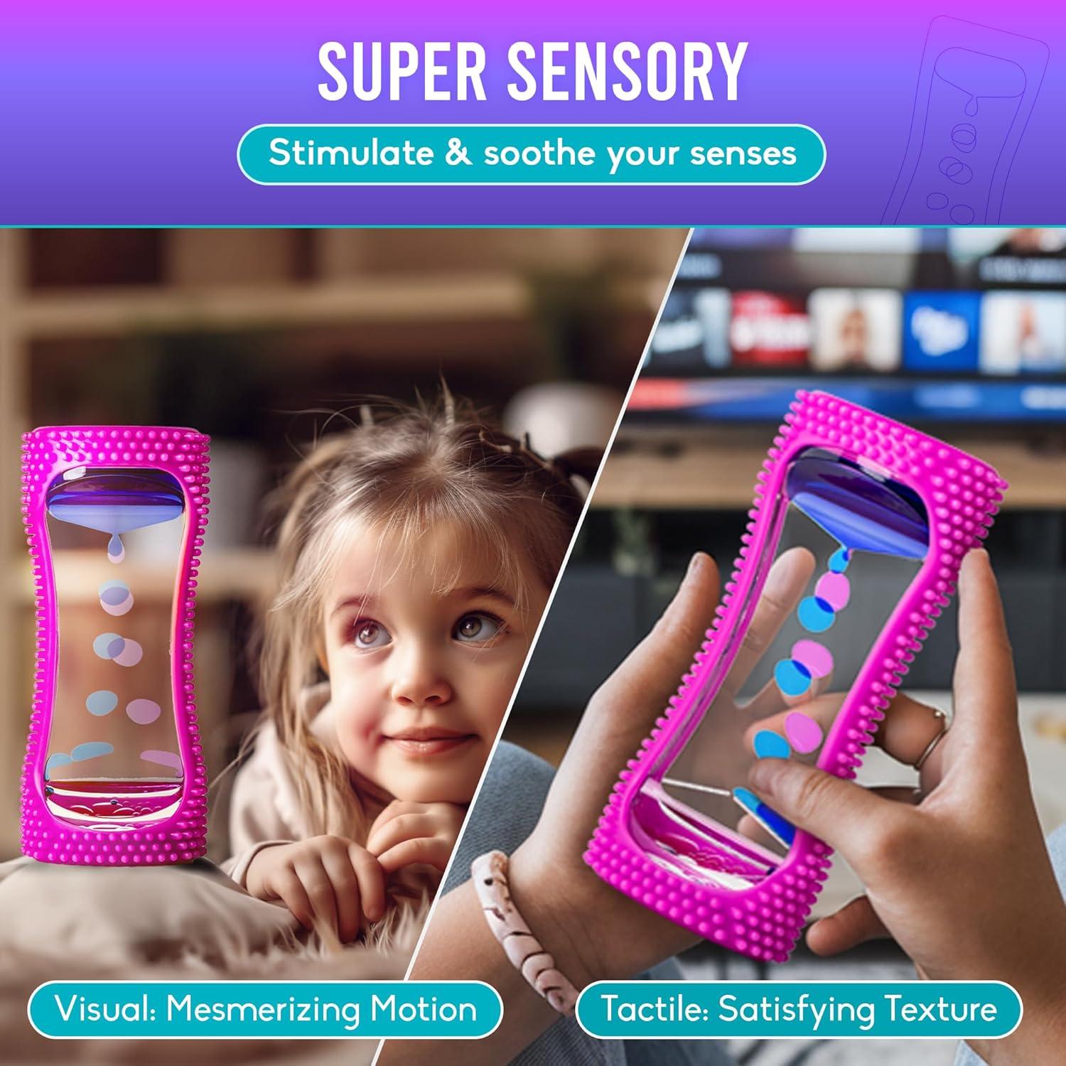 BunMo Burbujeador de Movimiento Líquido Pequeño Púrpura