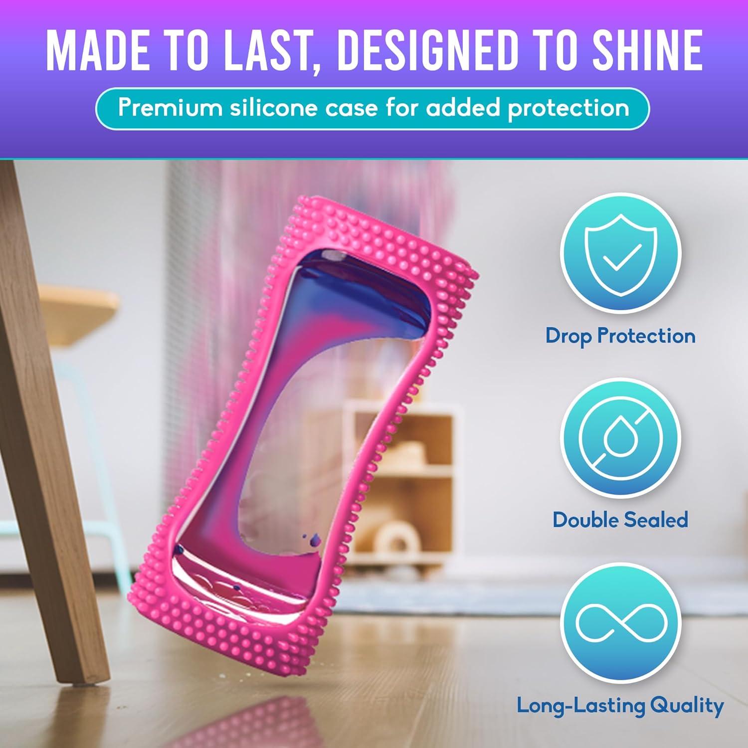 BunMo Burbujeador de Movimiento Líquido Pequeño Púrpura