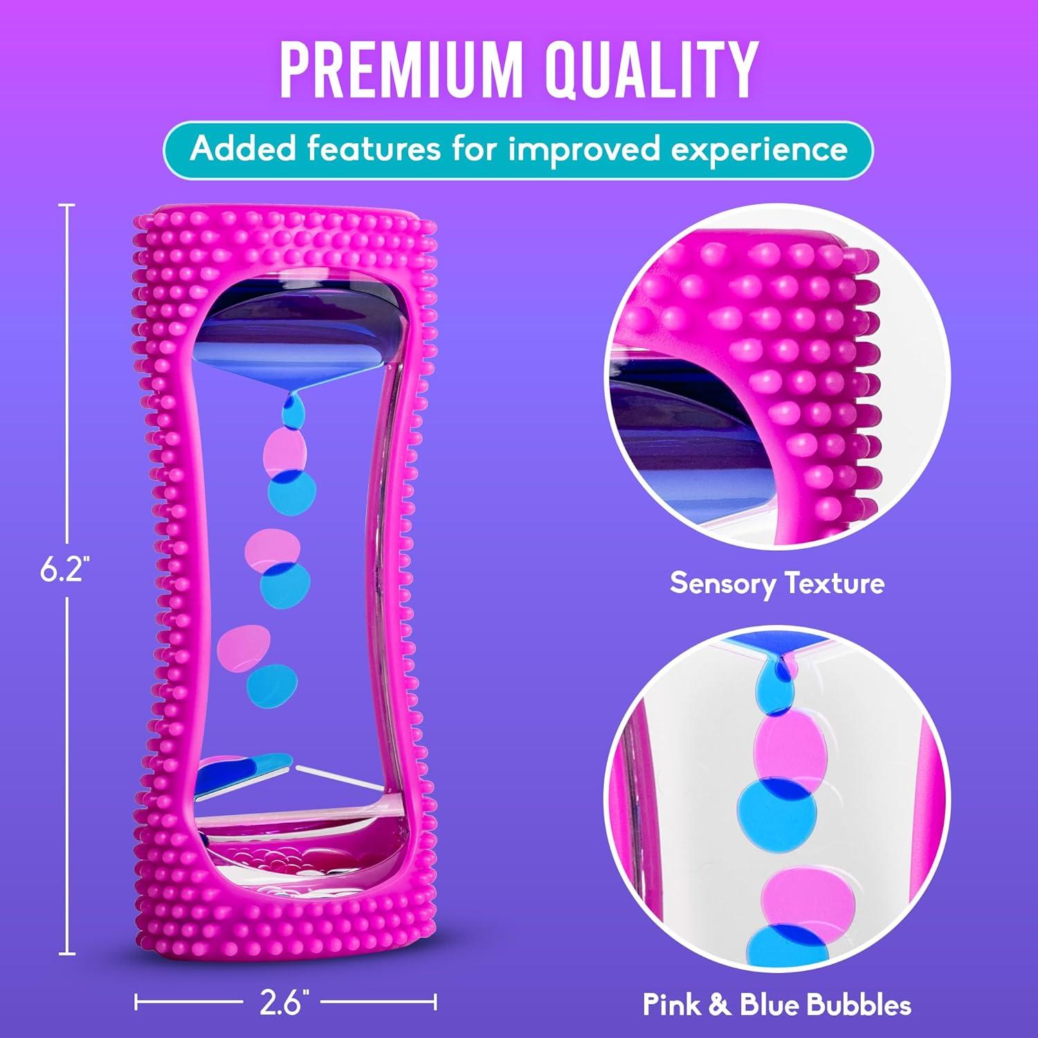 BunMo Burbujeador de Movimiento Líquido Pequeño Púrpura