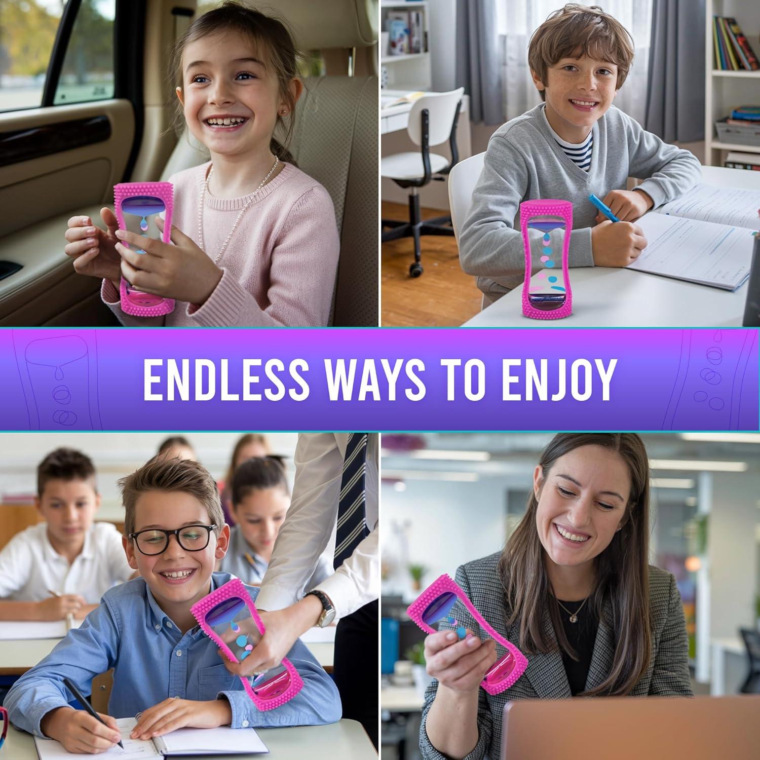 BunMo Burbujeador de Movimiento Líquido Pequeño Púrpura