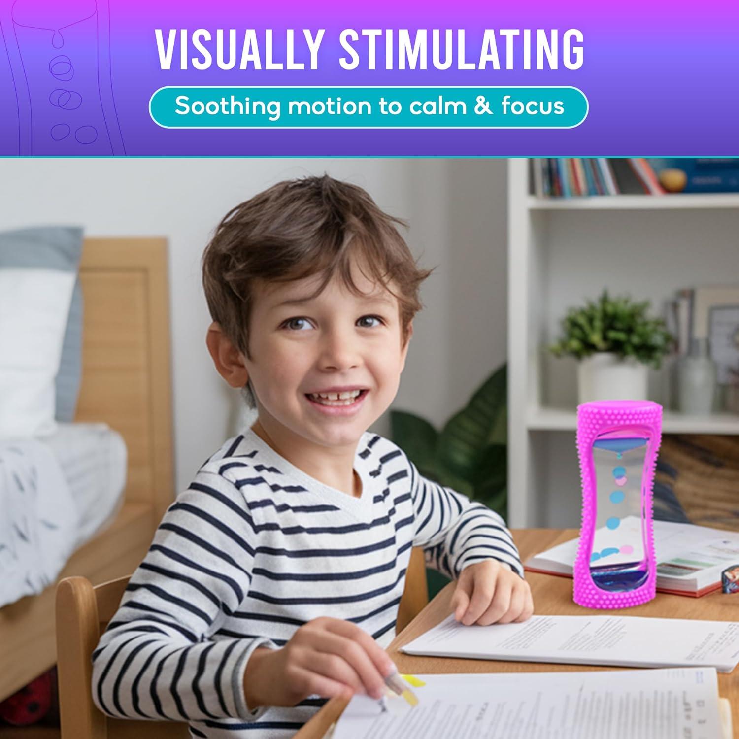 BunMo Burbujeador de Movimiento Líquido Pequeño Púrpura