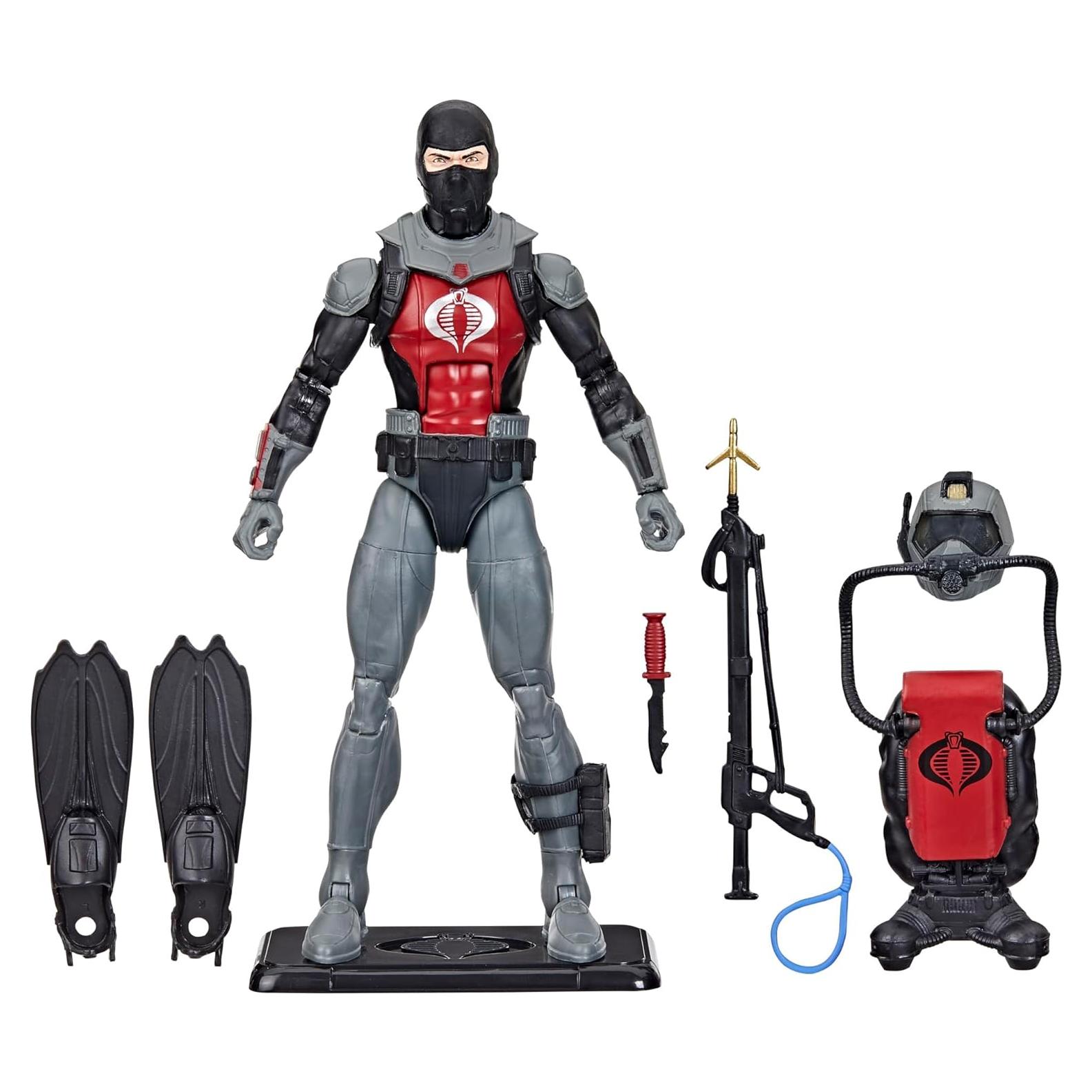 Figura de Acción G.I. Joe Cobra Eel 15 cm con 7 Accesorios