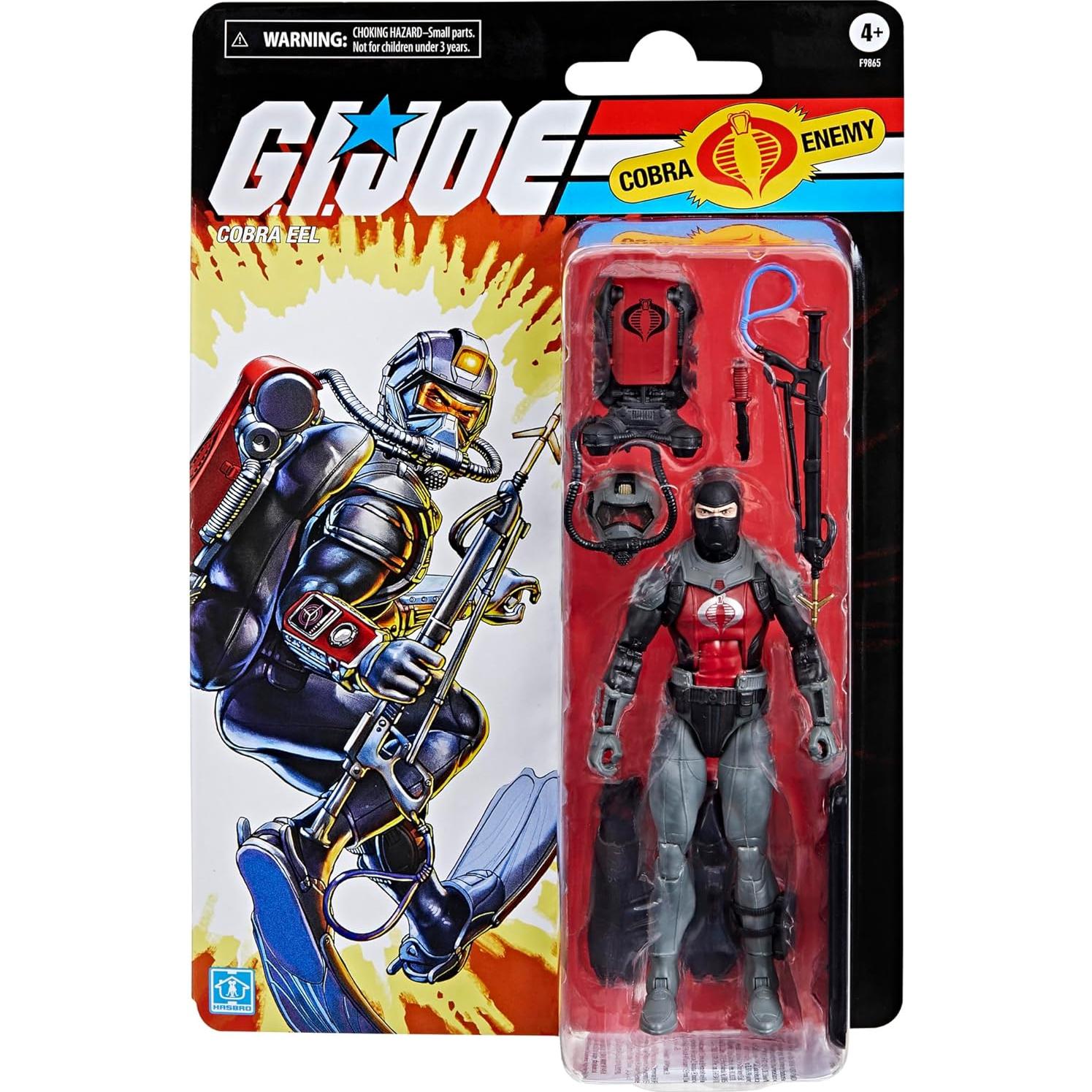 Figura de Acción G.I. Joe Cobra Eel 15 cm con 7 Accesorios