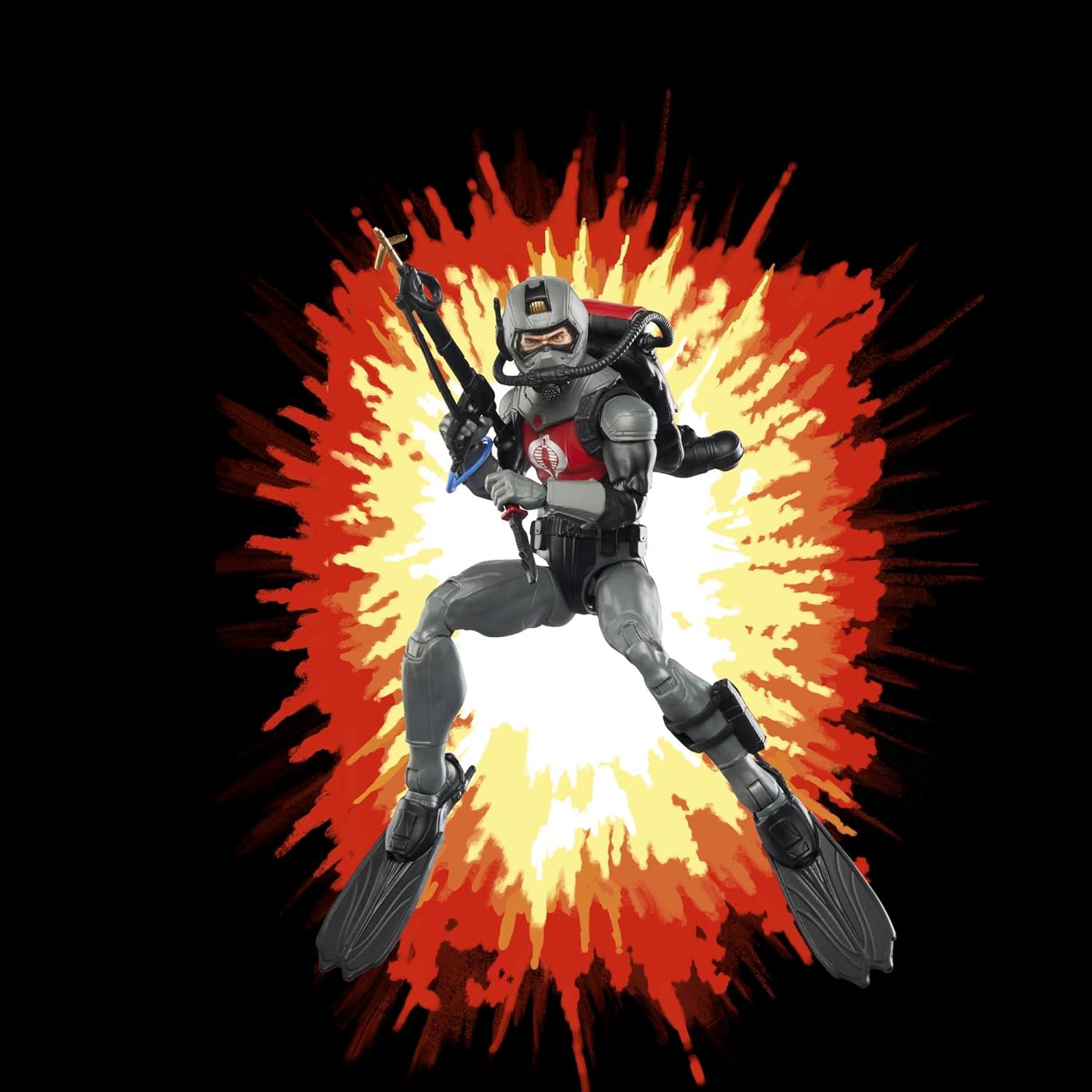 Figura de Acción G.I. Joe Cobra Eel 15 cm con 7 Accesorios