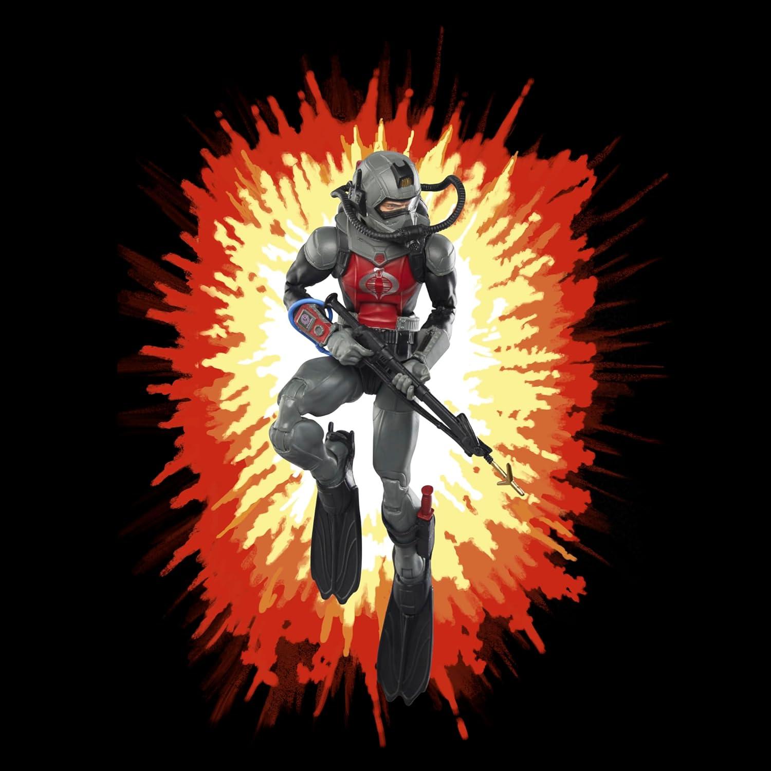 Figura de Acción G.I. Joe Cobra Eel 15 cm con 7 Accesorios