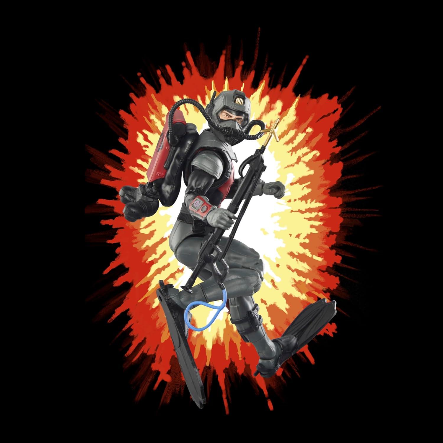 Figura de Acción G.I. Joe Cobra Eel 15 cm con 7 Accesorios