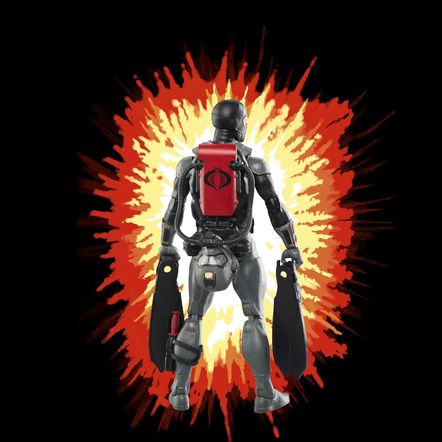 Figura de Acción G.I. Joe Cobra Eel 15 cm con 7 Accesorios