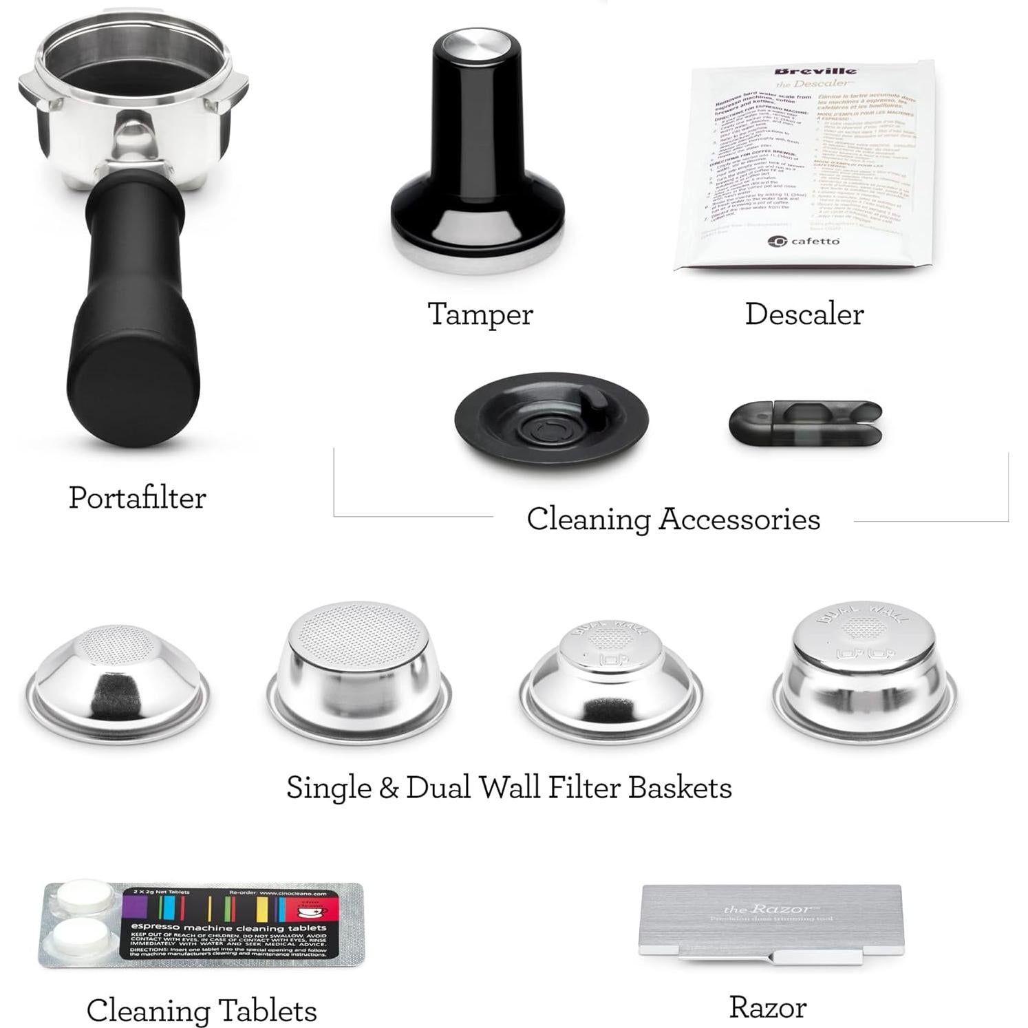 Máquina de Espresso Breville Bambino Plus BES500DBL, 4.99 kg