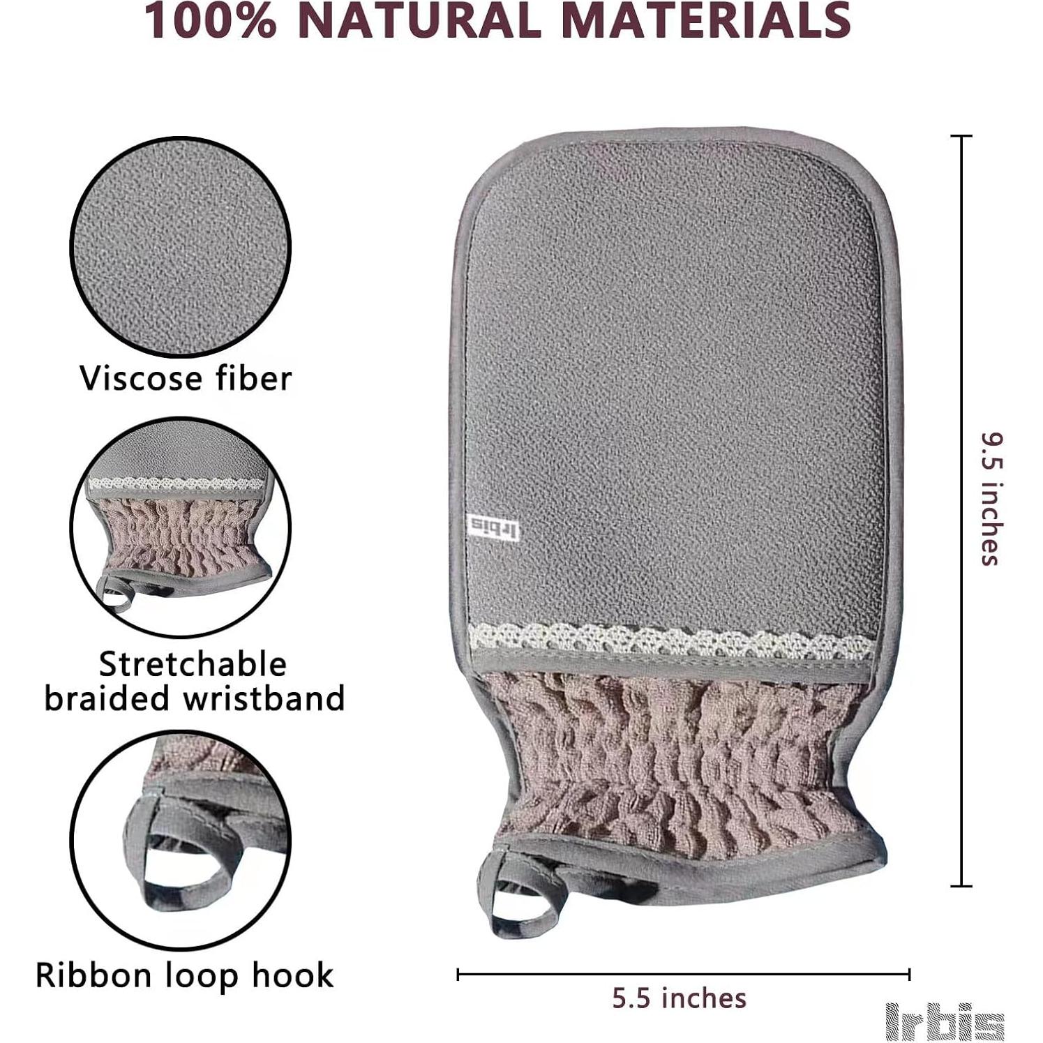 Guante Exfoliante Corporal Irbis - Mitón Doble Textura 27.4cm