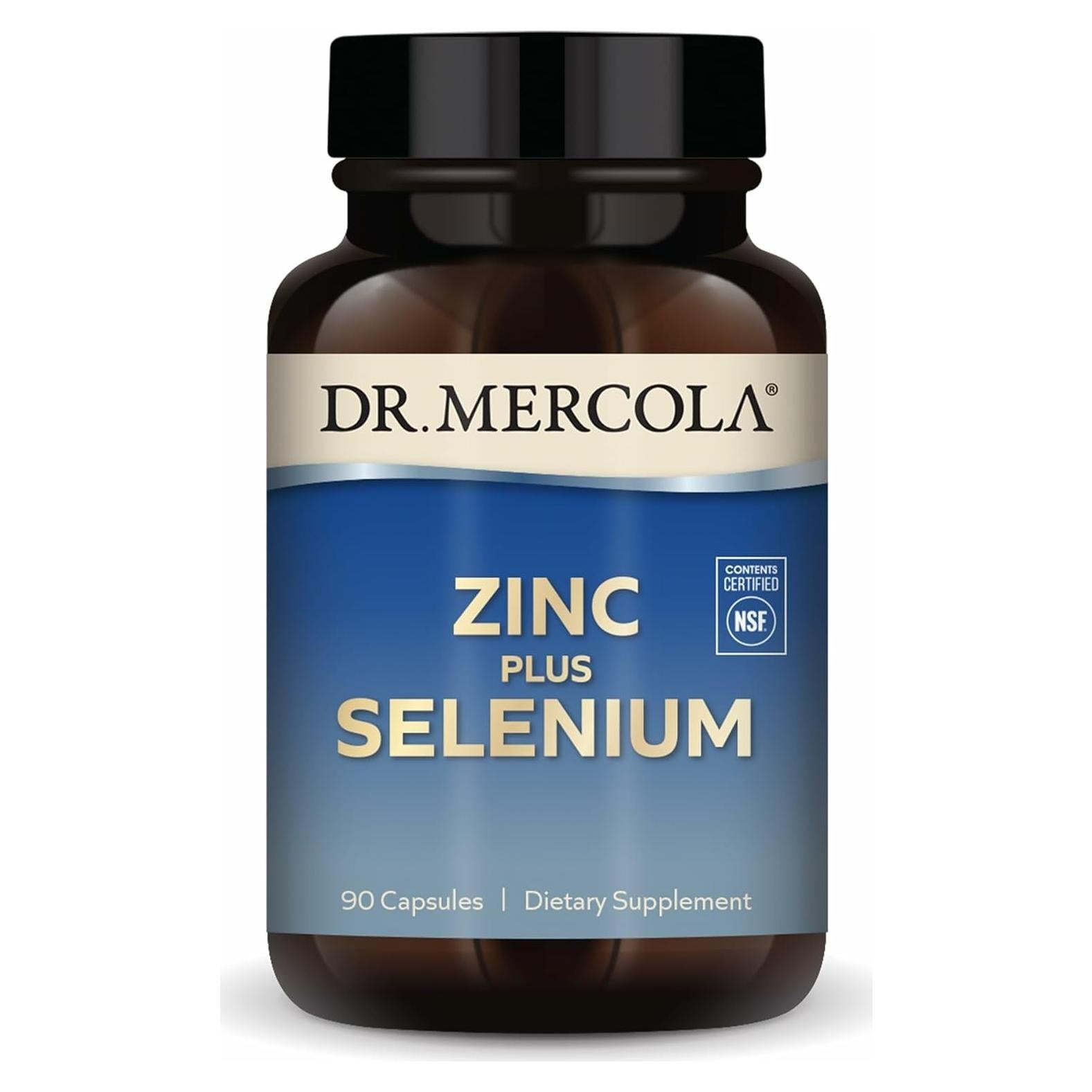 Suplemento Mineral Dr. Mercola Zinc Plus Selenio 90 Cápsulas