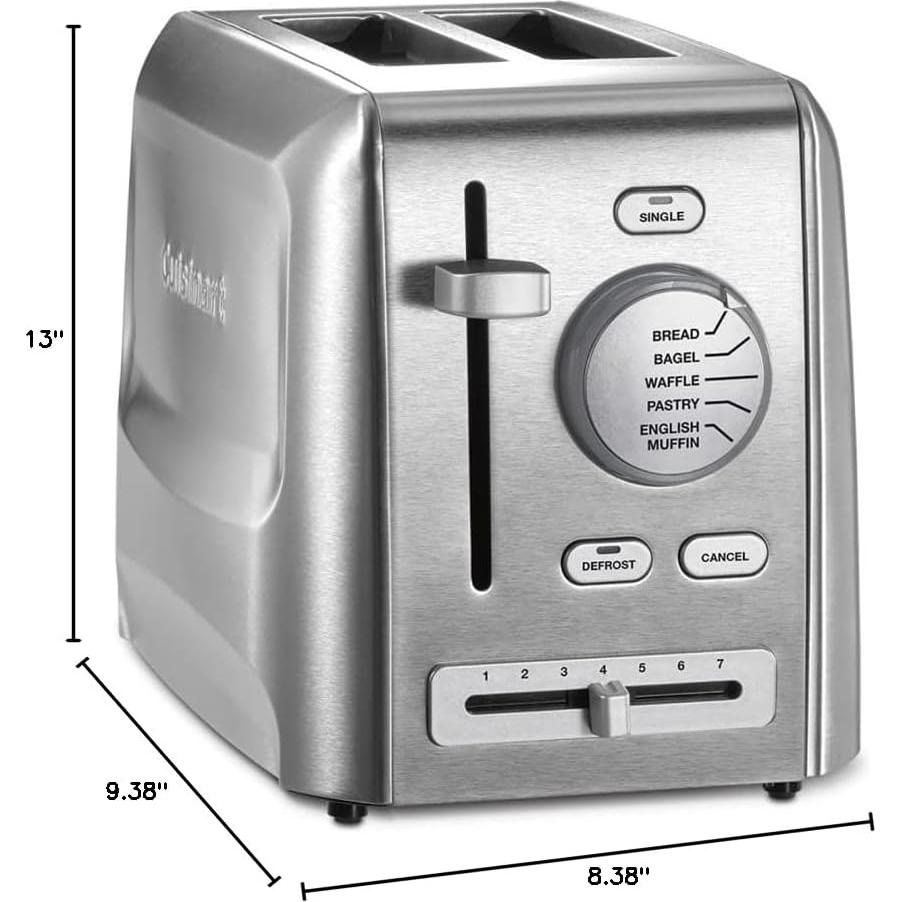 Tostadora Cuisinart CPT-620 de 2 Rebanadas Acero Inoxidable