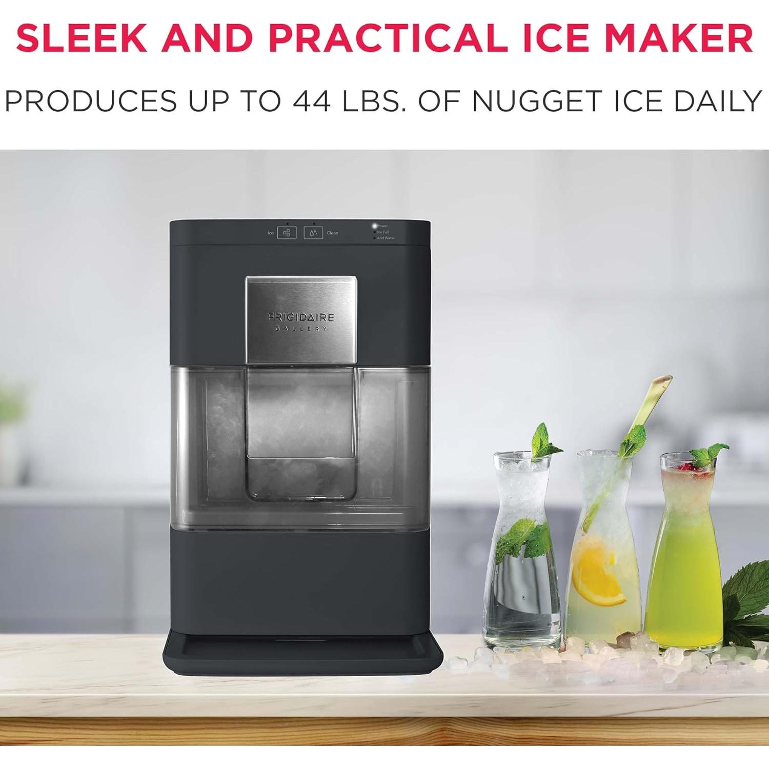 Fabricante de Hielo Nugget Frigidaire Gallery 44 lbs/día Negro